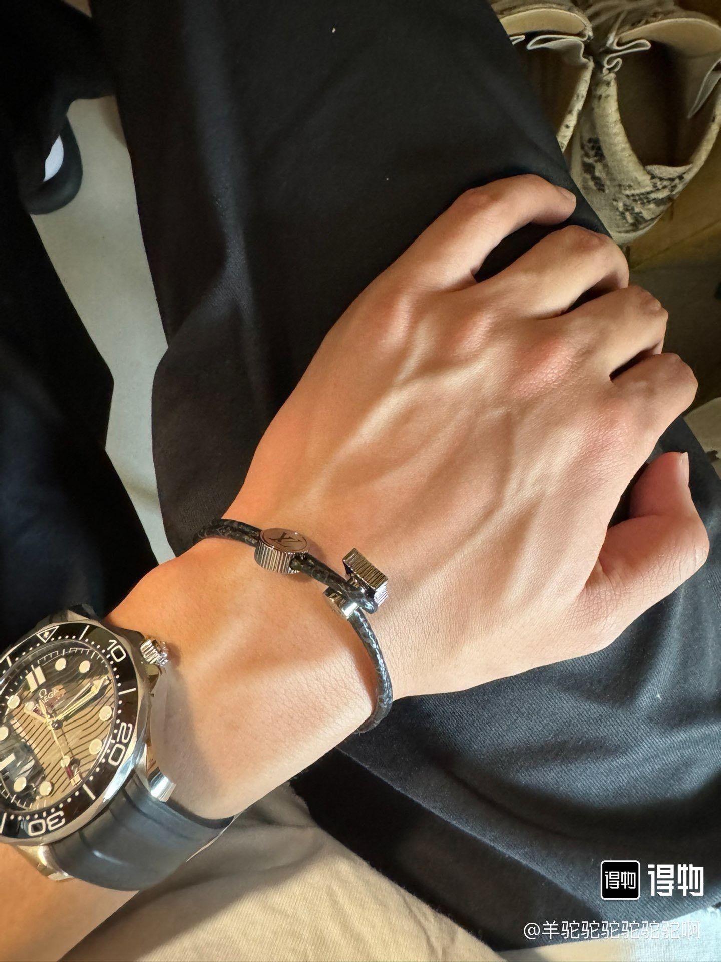 Louis Vuitton LV Monogram Leather Cord Bracelet Size ONE SIZE - 5 Thumbnail