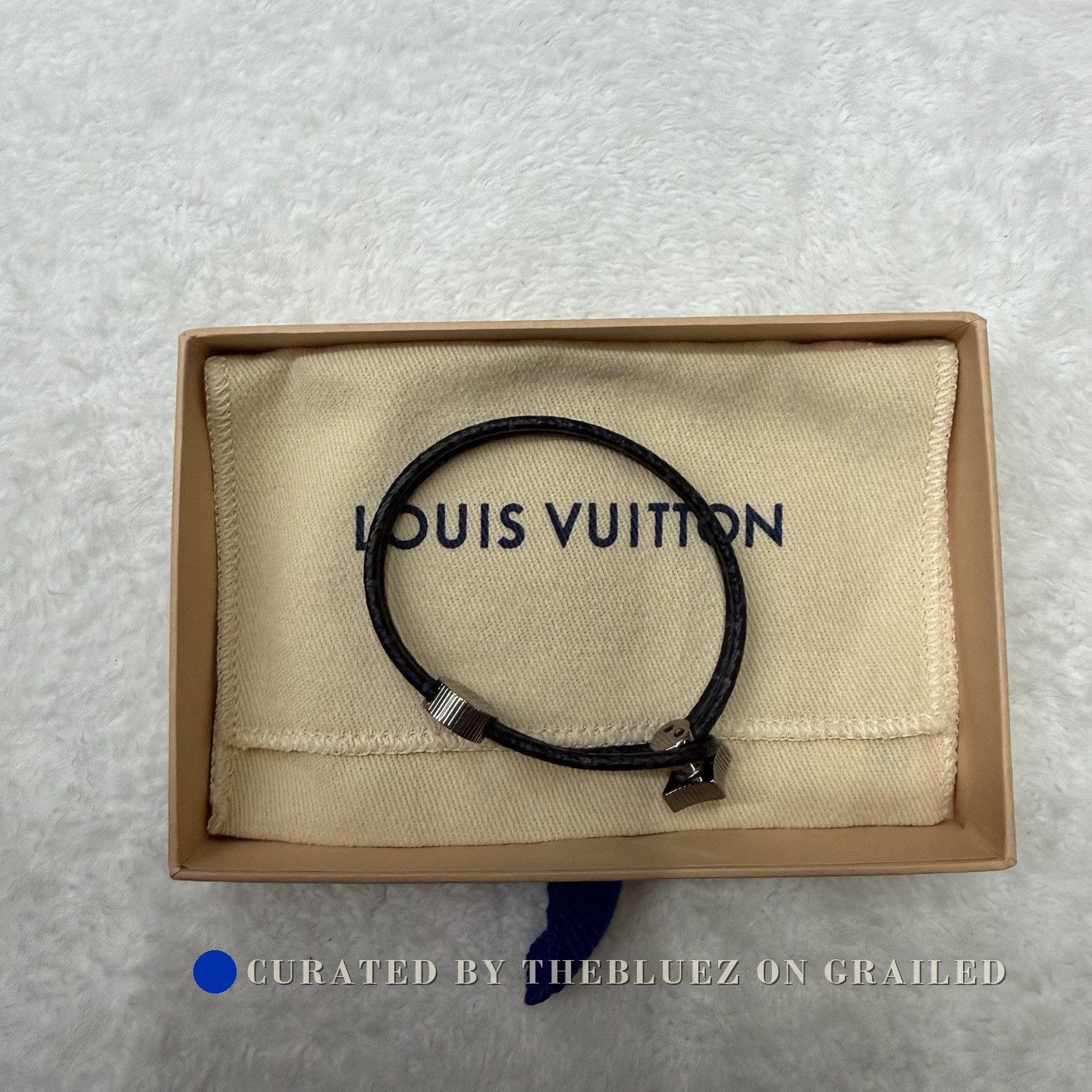 Louis Vuitton LV Monogram Leather Cord Bracelet Size ONE SIZE - 2 Thumbnail