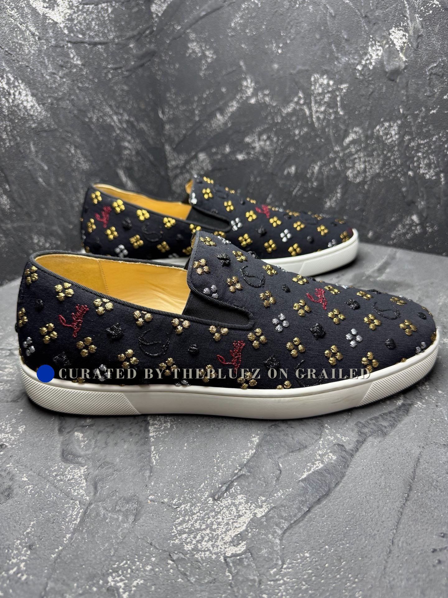 Christian Louboutin Christian Louboutin Embroidered Slip-On Size US 10 / EU 43 - 4 Thumbnail