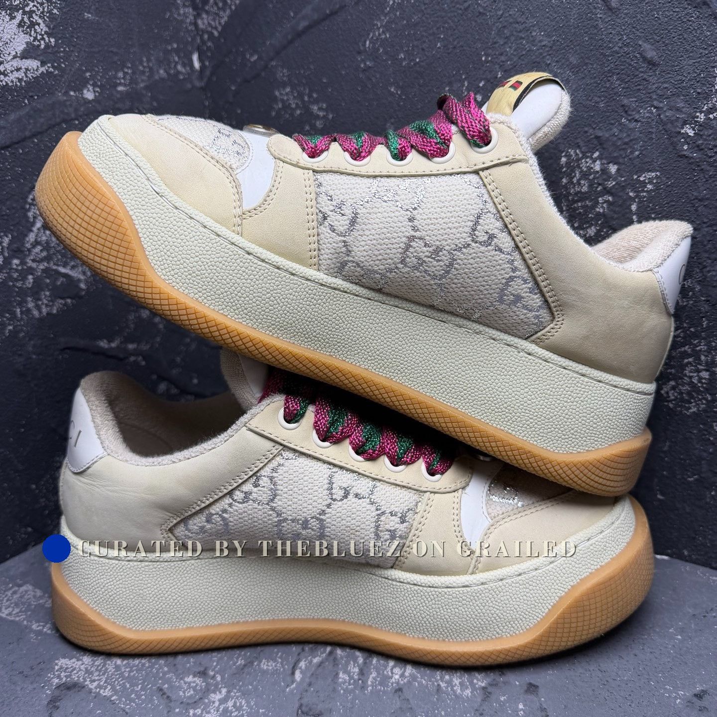 Gucci Gucci Screener Beige Chunky Sneakers Size US 4.5 / IT 34.5 - 5 Thumbnail