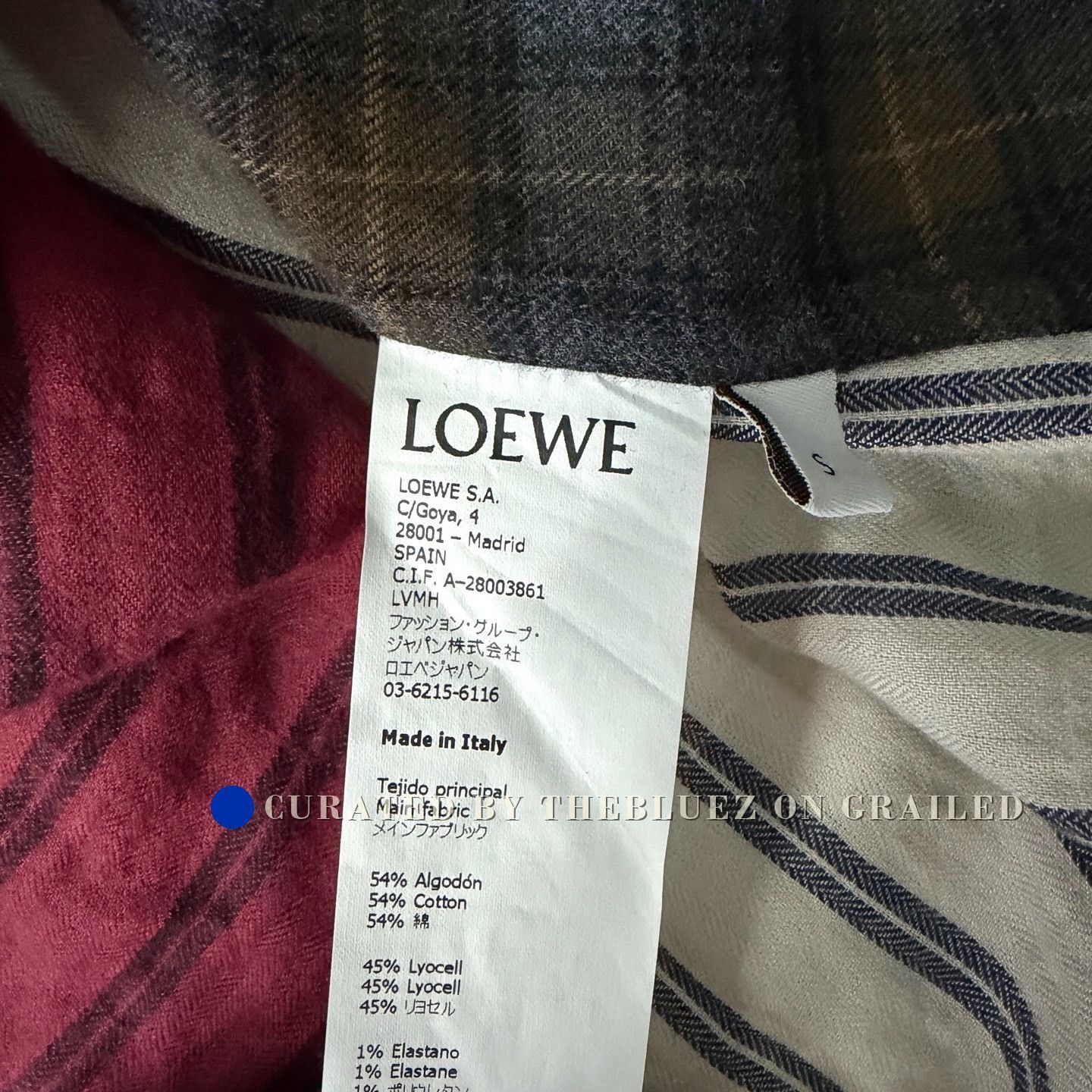 Loewe LOEWE Striped Patchwork Check Shirt Size US S / EU 44-46 / 1 - 4 Thumbnail