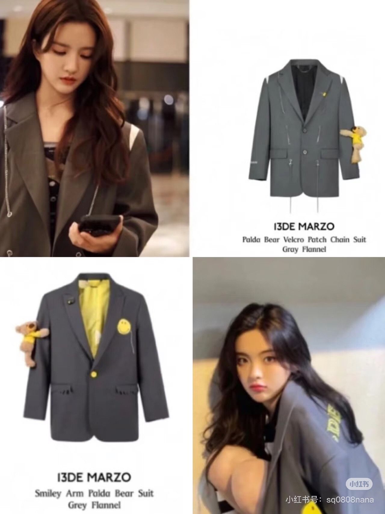 13DE MARZO 13DE MARZO Bear Gray Blazer Size M / US 6-8 / IT 42-44 - 7 Thumbnail