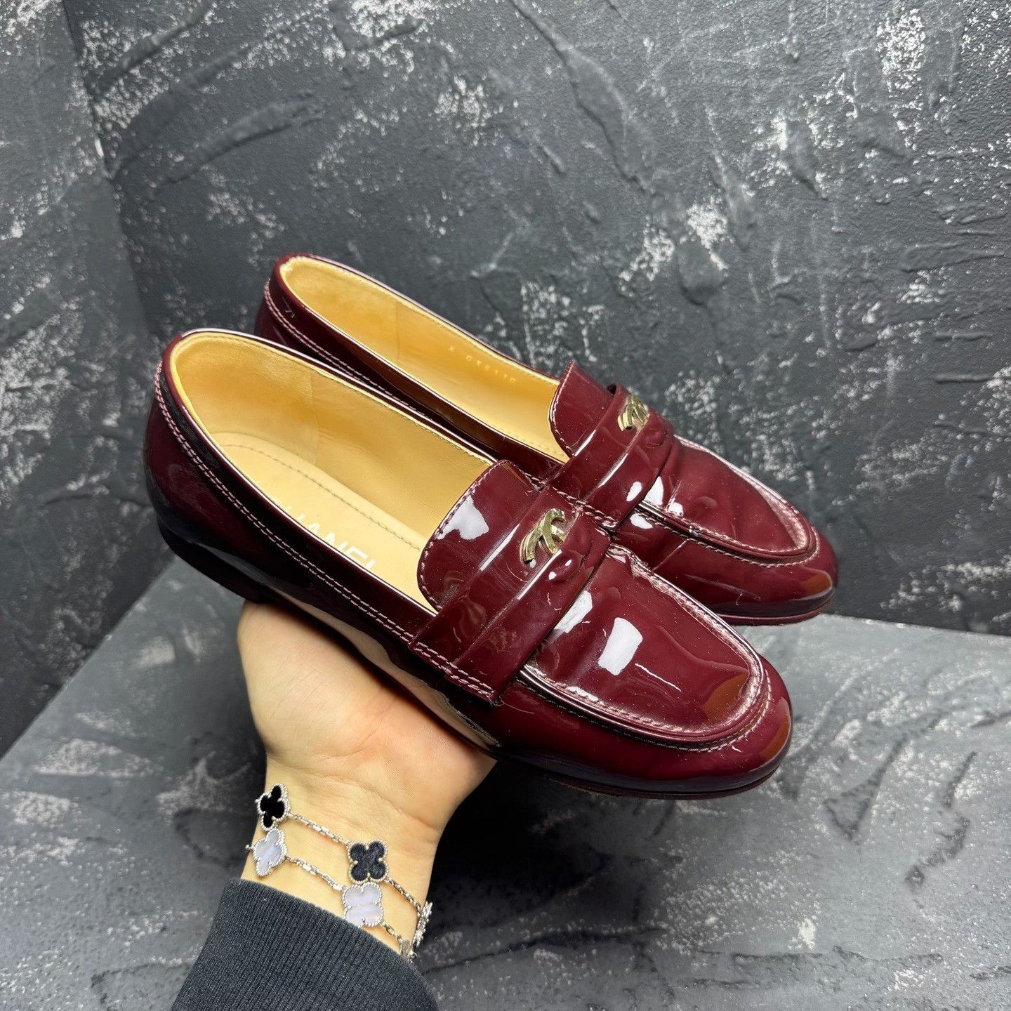 Chanel Chanel Red Patent Leather Loafers Size US 6 / IT 36 - 7 Thumbnail