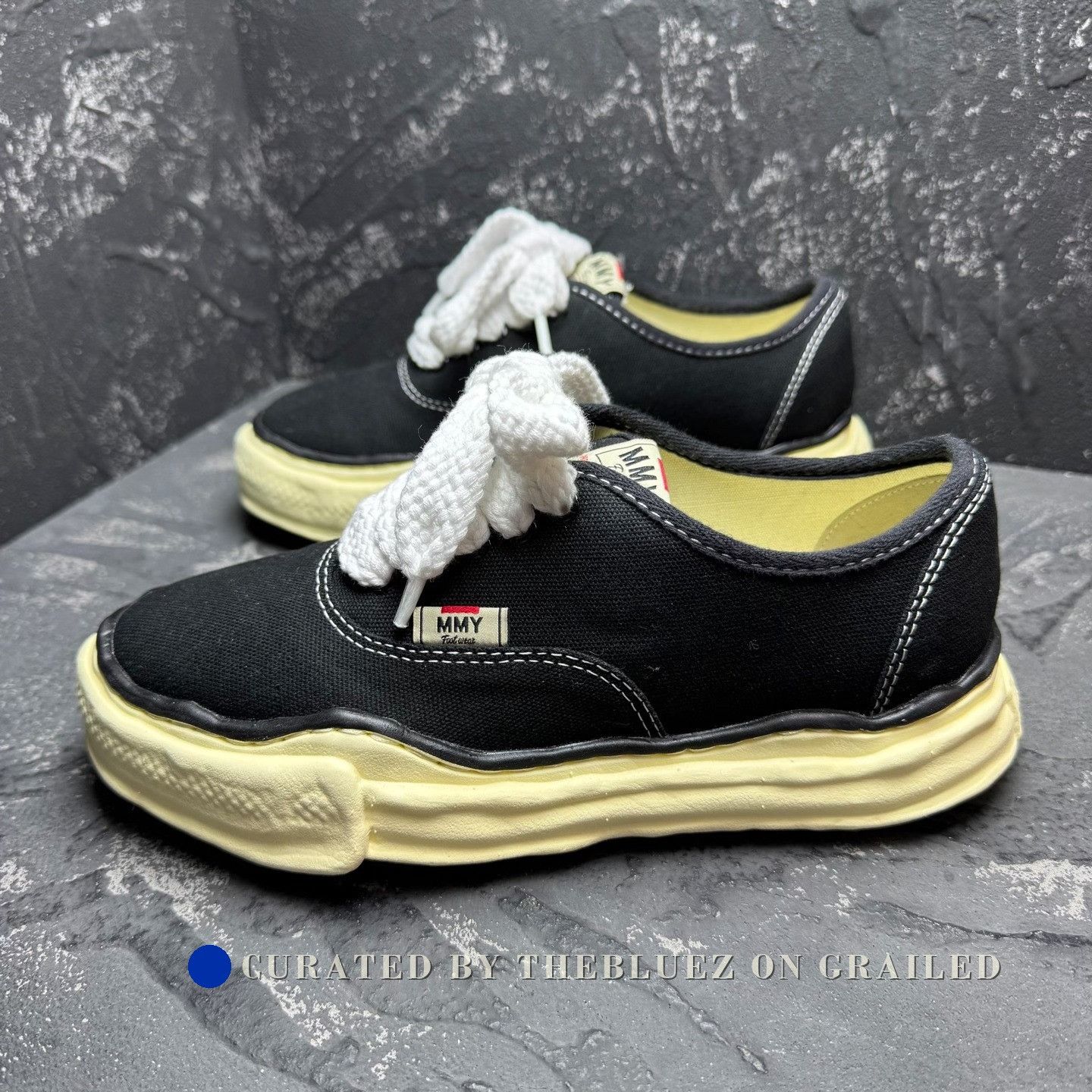 Maison MIHARA YASUHIRO MMY Black White Oxidized Distressed Shoes Size US 5 / EU 37 - 2 Thumbnail