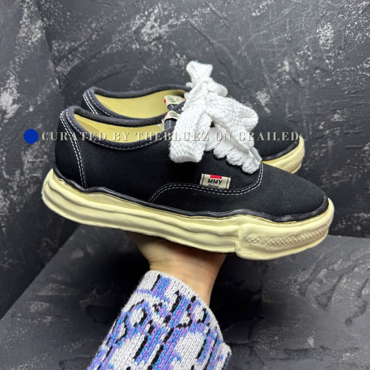 Maison MIHARA YASUHIRO MMY Black White Oxidized Distressed Shoes Size US 5 / EU 37 - 7 Thumbnail