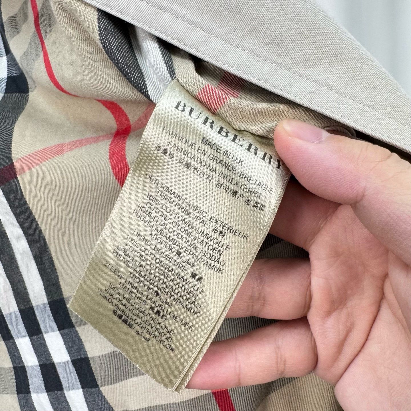 Burberry Burberry Double-Breasted Tartan Lined Trench Coat Size XS / US 0-2 / IT 36-38 - 8 Thumbnail