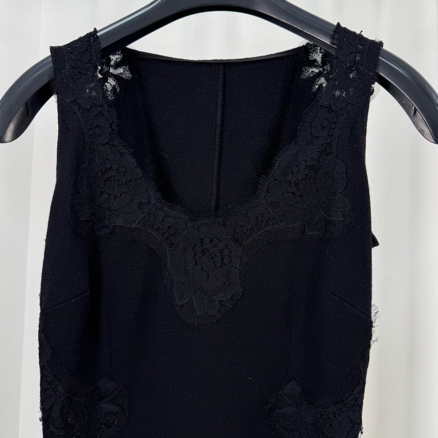 Dolce & Gabbana Dolce&Gabbana Lace Wool Knit Top Size S / US 4 / IT 40 - 3 Thumbnail