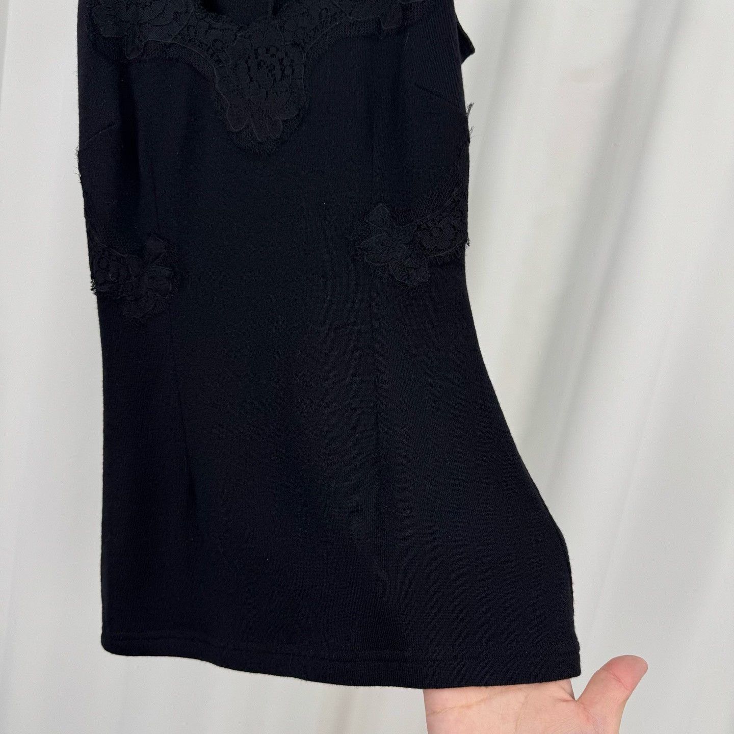 Dolce & Gabbana Dolce&Gabbana Lace Wool Knit Top Size S / US 4 / IT 40 - 4 Thumbnail