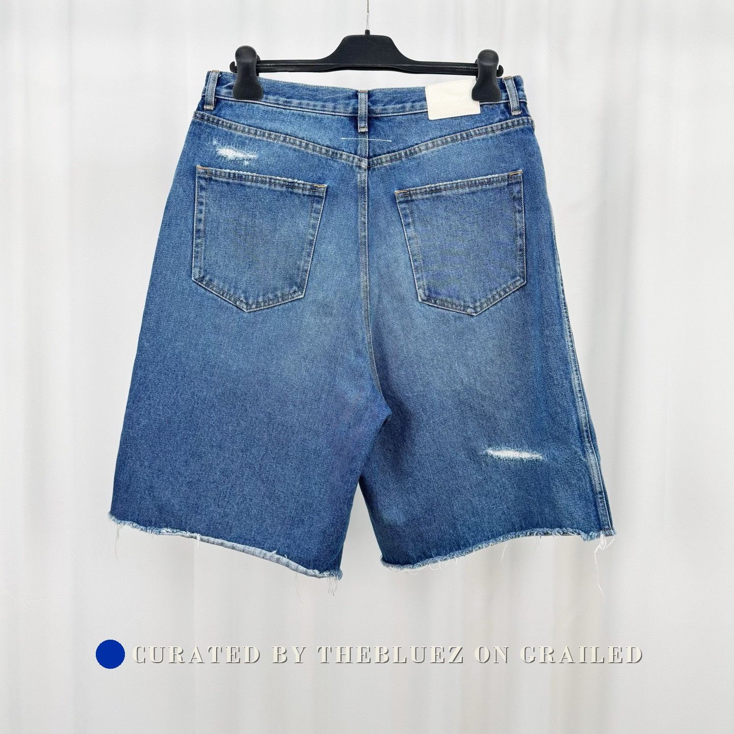 Maison Margiela Maison Margiela Washed Distressed Denim Shorts Size US 32 / EU 48 - 2 Thumbnail