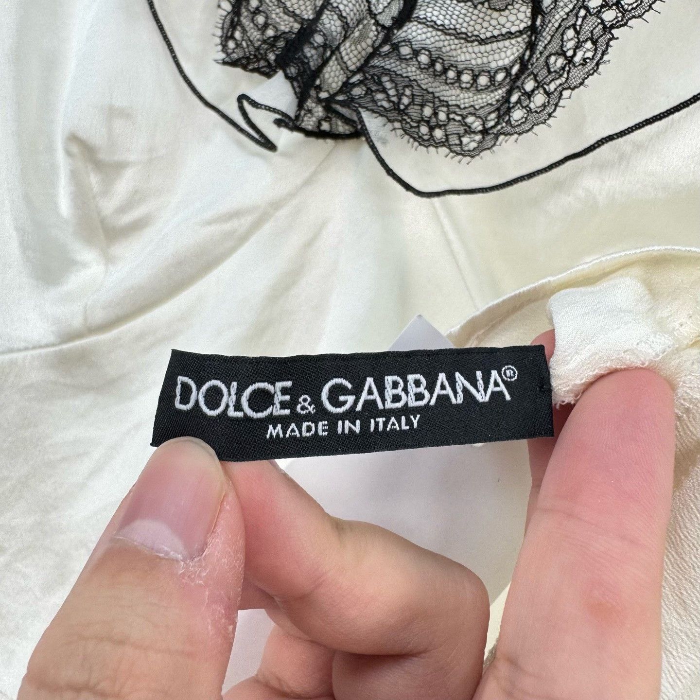 Dolce & Gabbana Dolce&Gabbana Silk Lace Blouse Size M / US 6-8 / IT 42-44 - 5 Thumbnail