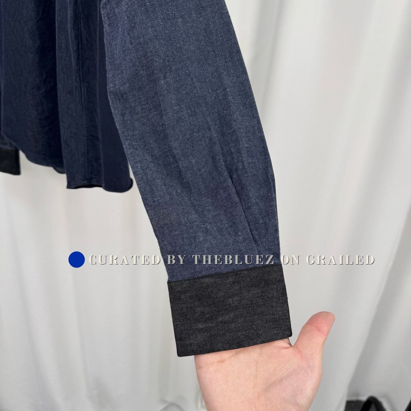 Valentino Valentino Patchwork Denim Long-Sleeve Shirt Size US XXS / EU 40 - 4 Thumbnail