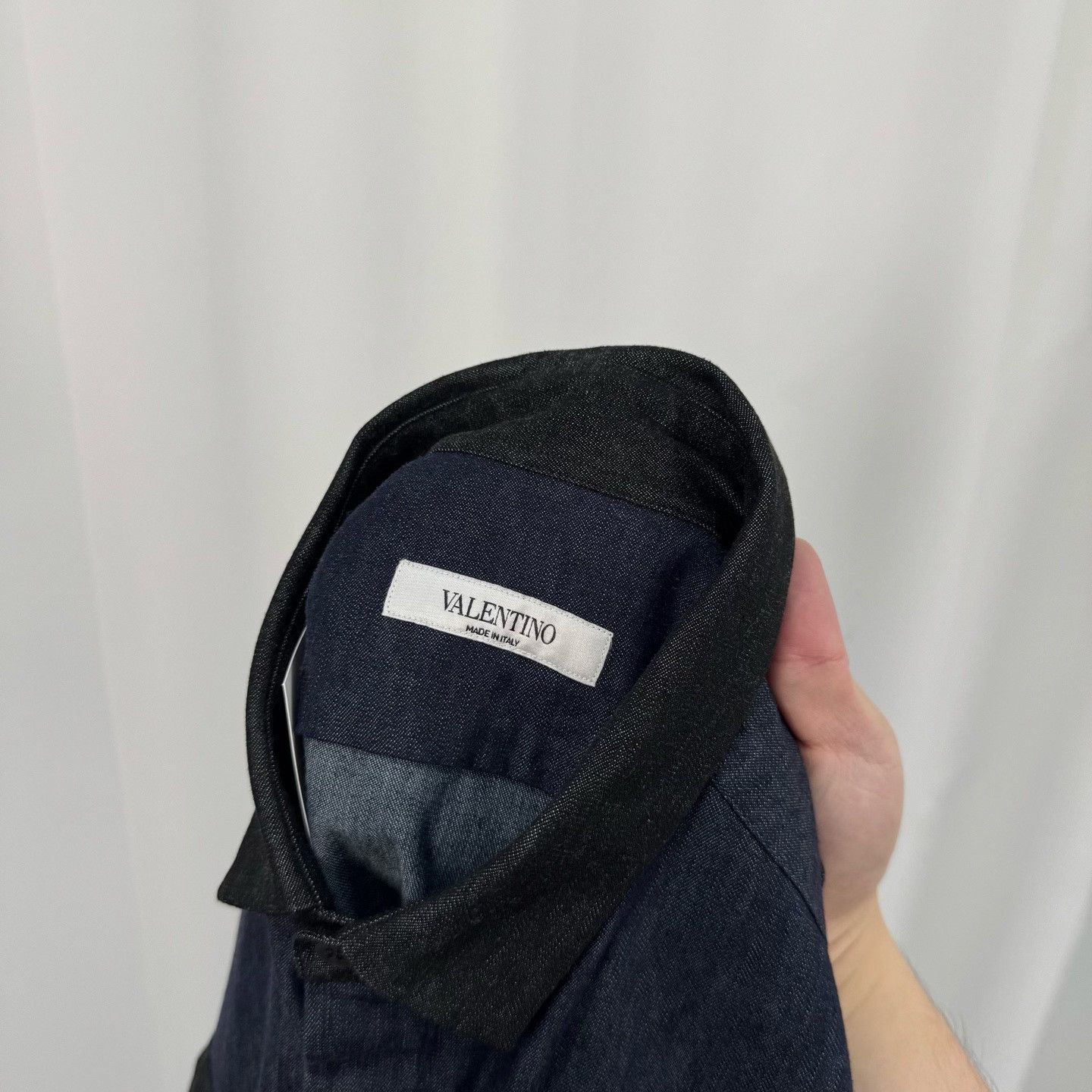 Valentino Valentino Patchwork Denim Long-Sleeve Shirt Size US XXS / EU 40 - 5 Thumbnail