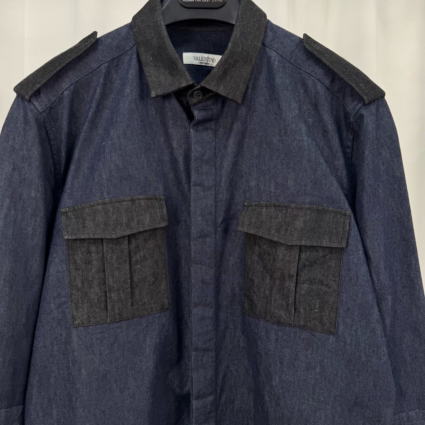 Valentino Valentino Patchwork Denim Long-Sleeve Shirt Size US XXS / EU 40 - 3 Thumbnail