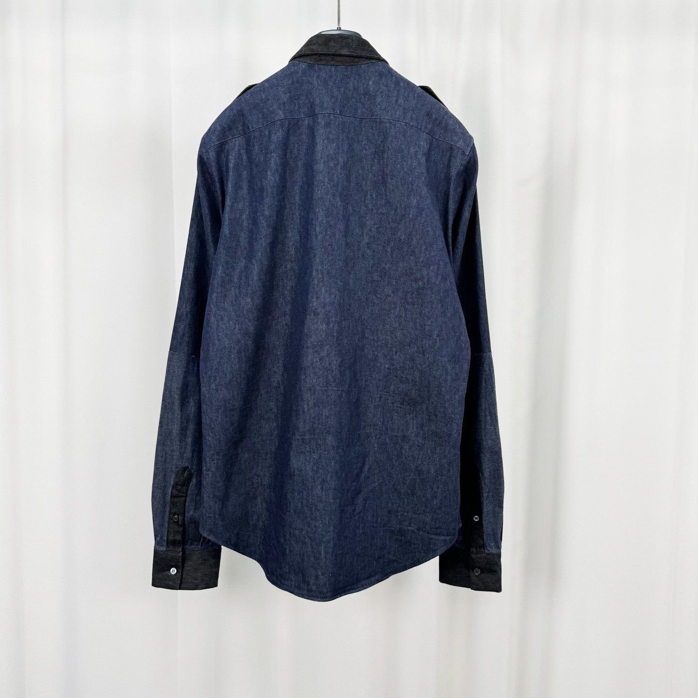 Valentino Valentino Patchwork Denim Long-Sleeve Shirt Size US XXS / EU 40 - 2 Thumbnail