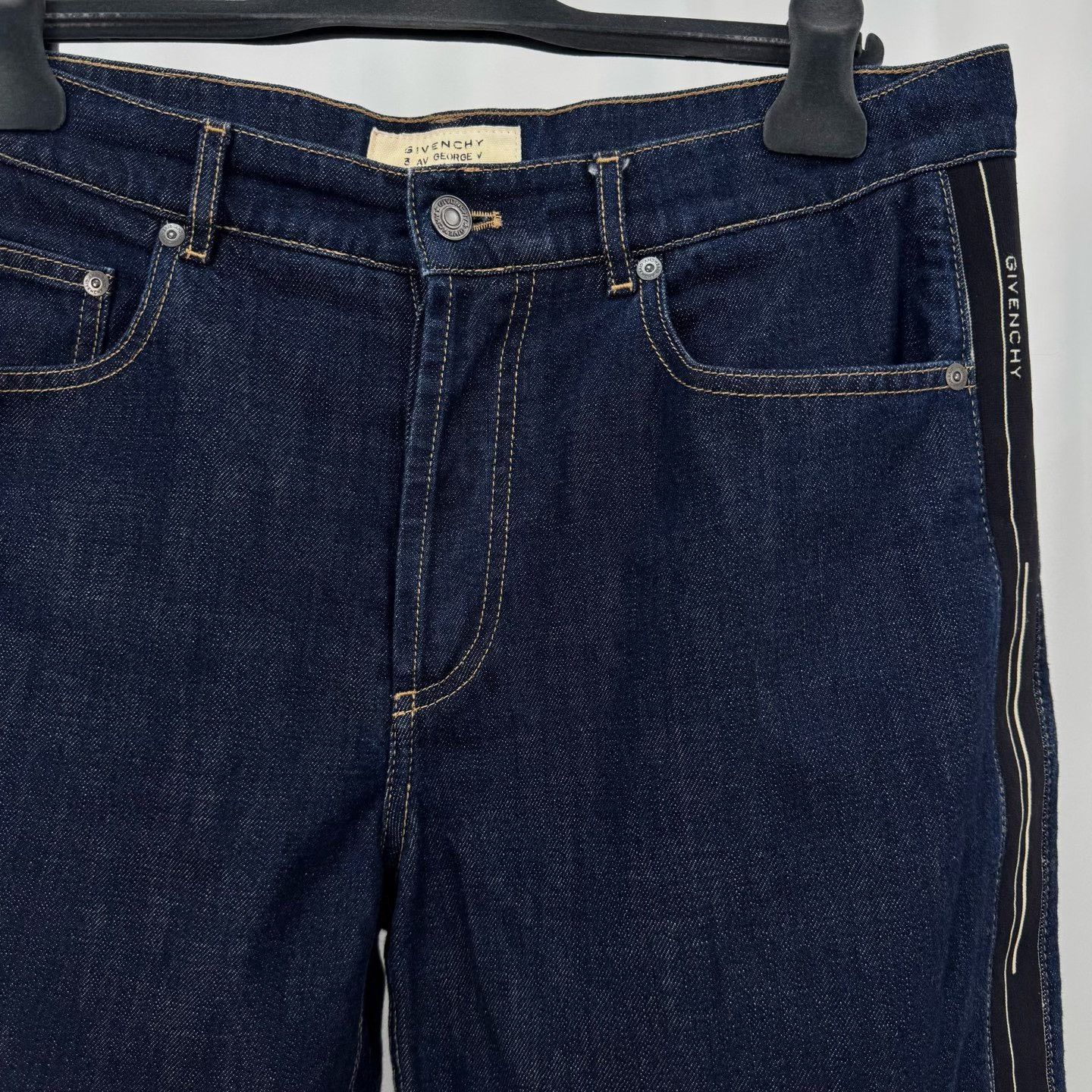 Givenchy Givenchy Side Logo Denim Shorts Size US 33 - 3 Thumbnail