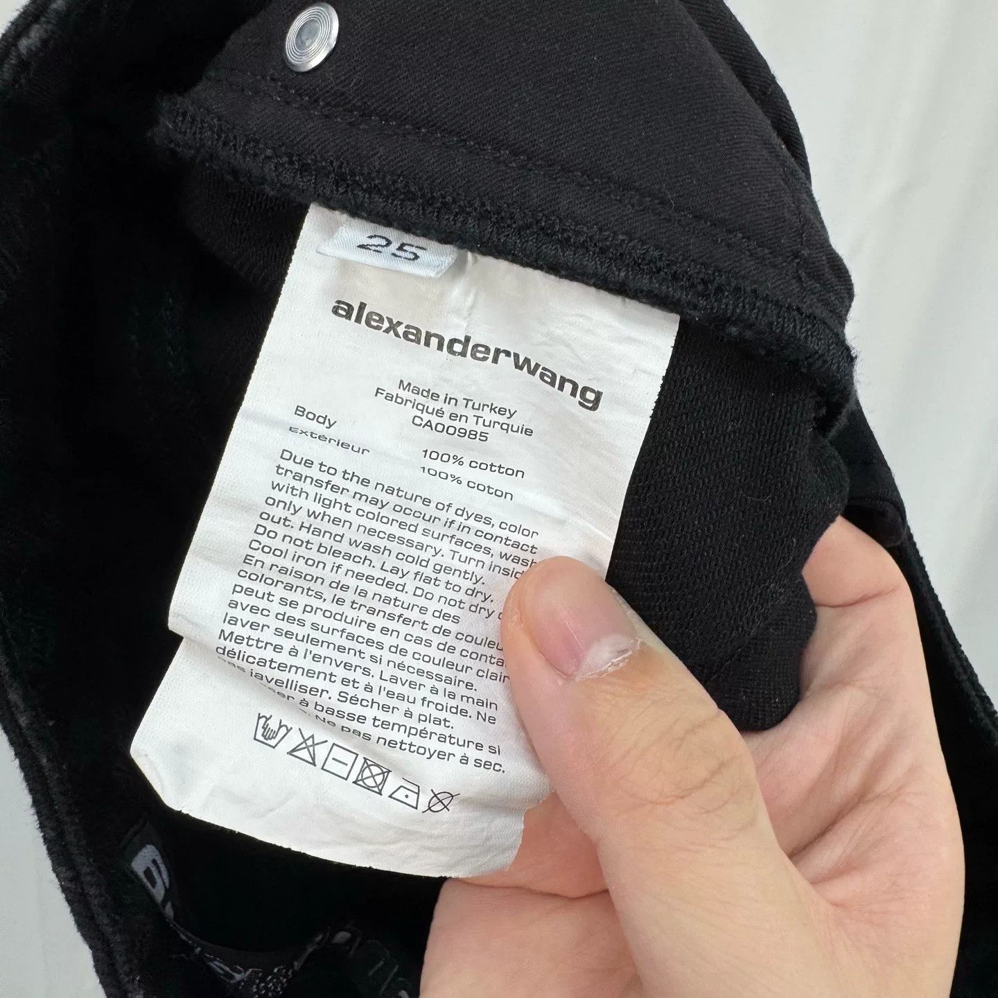 Alexander Wang Alexander Wang Printed Denim Pants Size 25" / US 0 / IT 36 - 7 Thumbnail