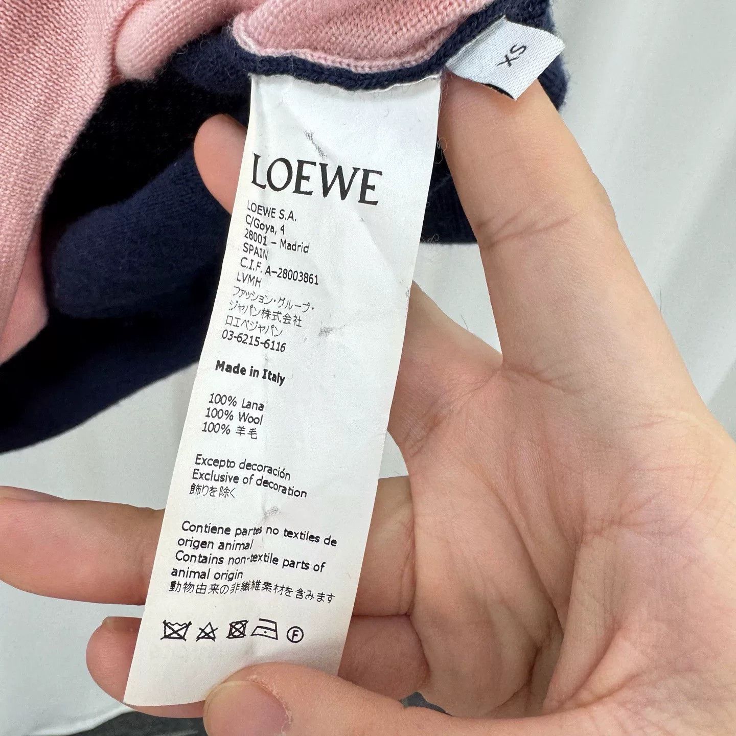 Loewe Loewe Colorblock Embroidered Logo Wool Sweater Size XS / US 0-2 / IT 36-38 - 6 Thumbnail