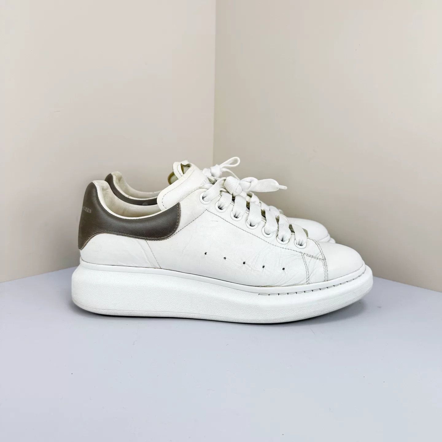 Alexander McQueen Alexander McQueen Olive Green Thick Sole Sneakers Size US 9 / EU 42 - 4 Thumbnail