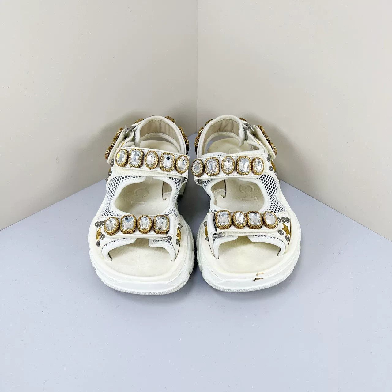 Gucci Gucci Gem Platform Sandals Size US 5 / IT 35 - 2 Thumbnail