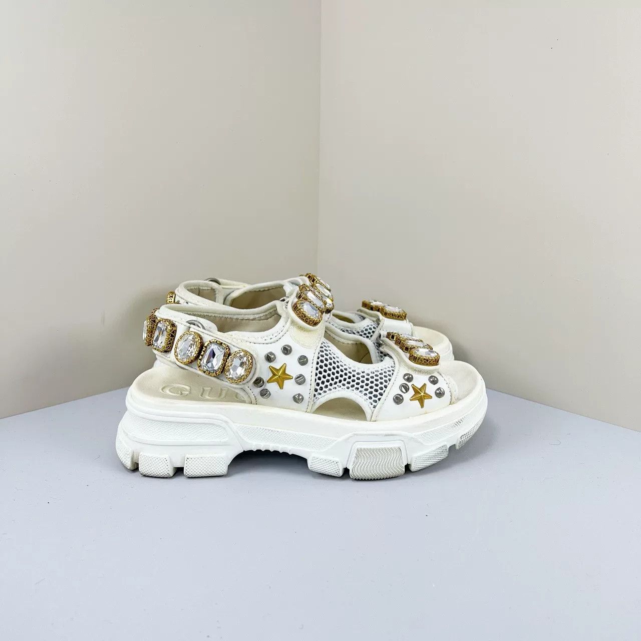 Gucci Gucci Gem Platform Sandals Size US 5 / IT 35 - 4 Thumbnail