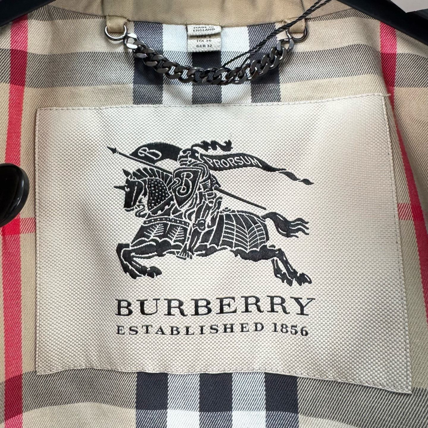 Burberry Burberry Beige Check Lining Trench Coat Size XXS / US 00 / IT 34 - 6 Thumbnail