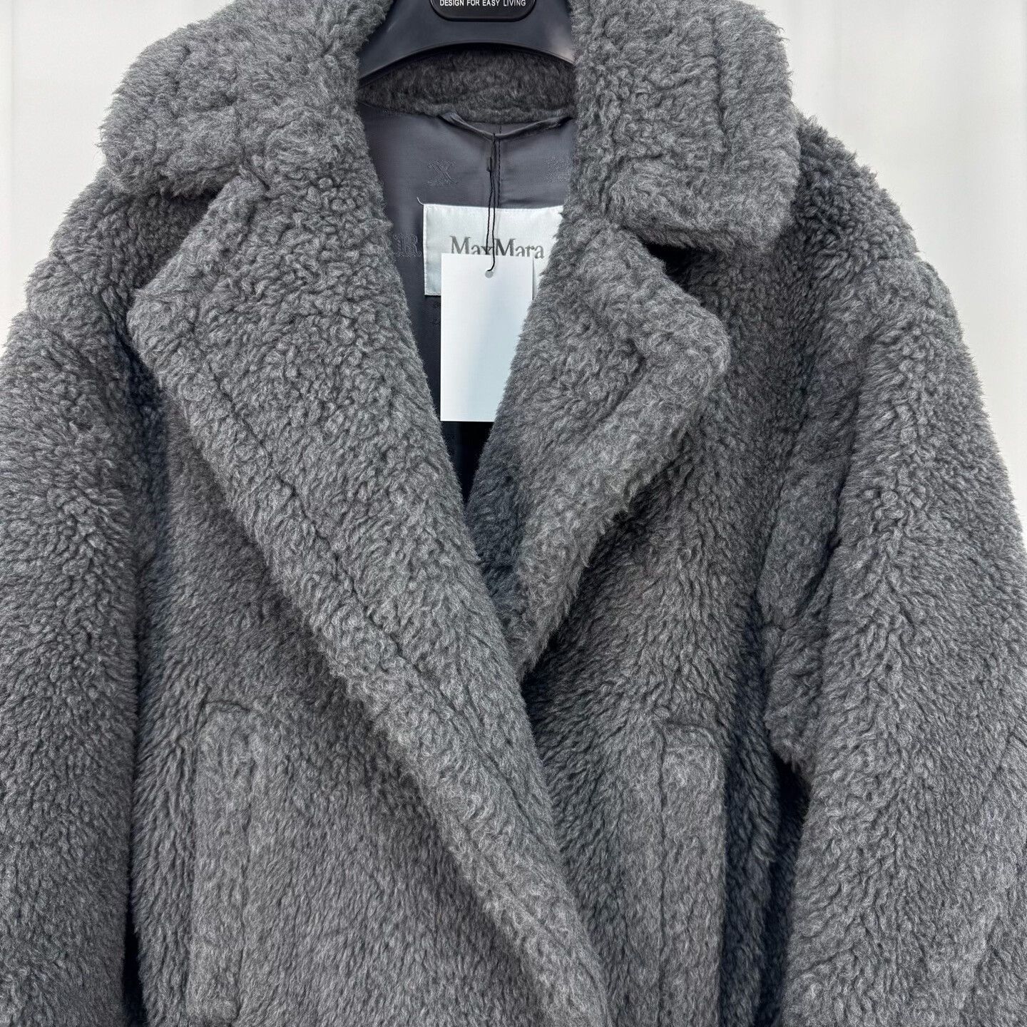 Max Mara Maxmara Gray Short Teddy Coat Size S / US 4 / IT 40 - 3 Thumbnail