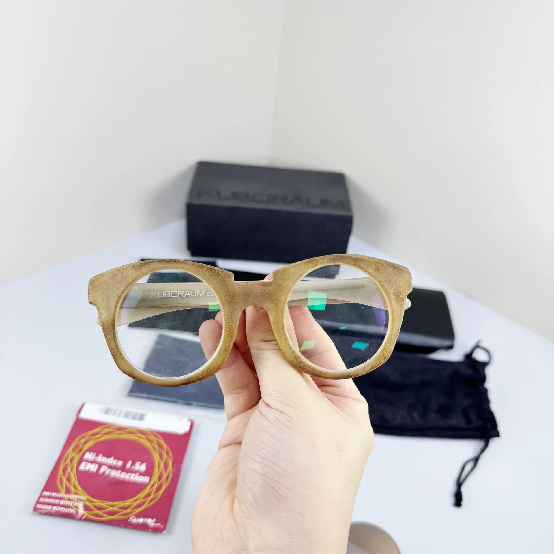 Kuboraum Kuboraum Horn Handcrafted Sunglasses Size ONE SIZE - 2 Thumbnail