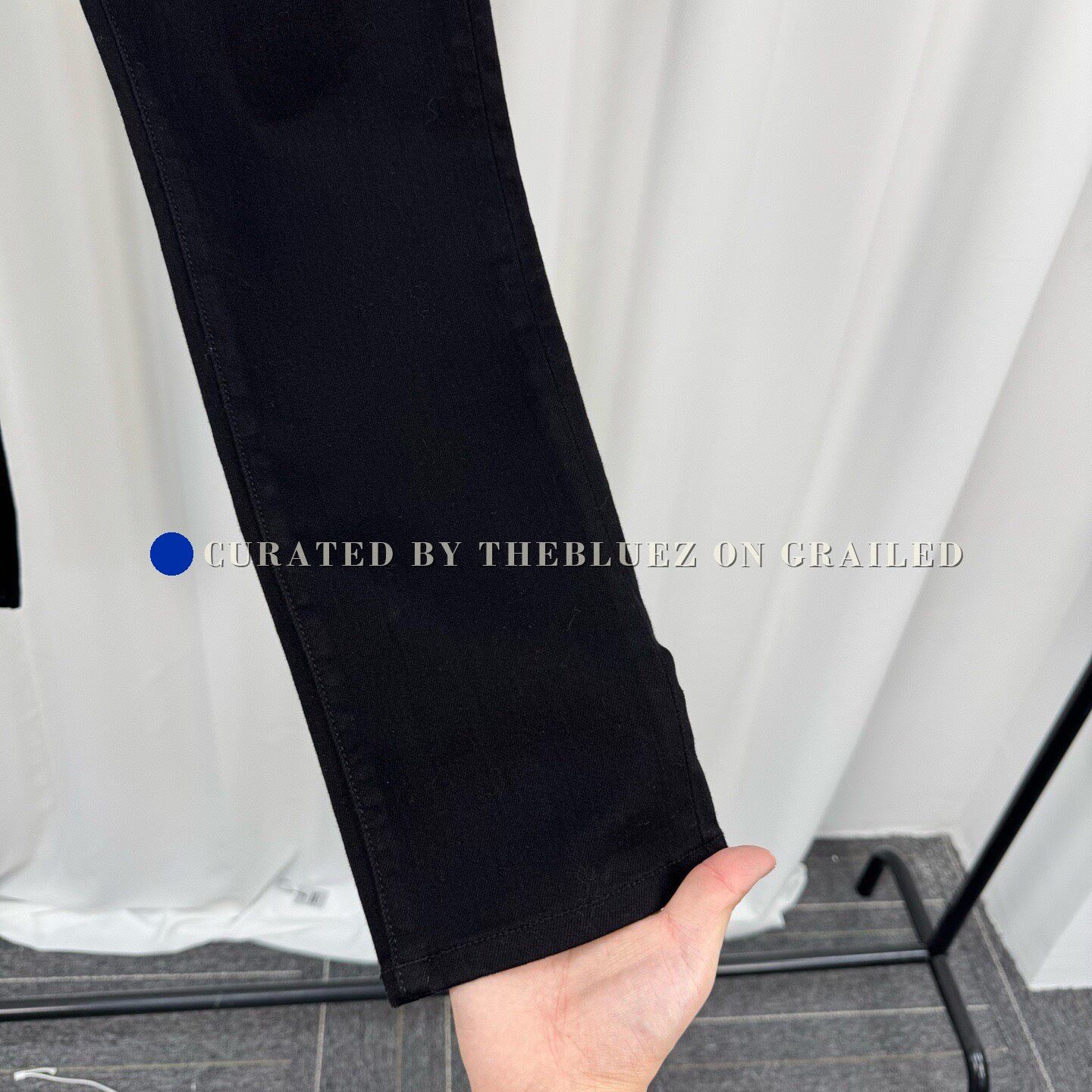 Amiri Amiri Black Washed Leather Patch Jeans Size US 32 / EU 48 - 4 Thumbnail