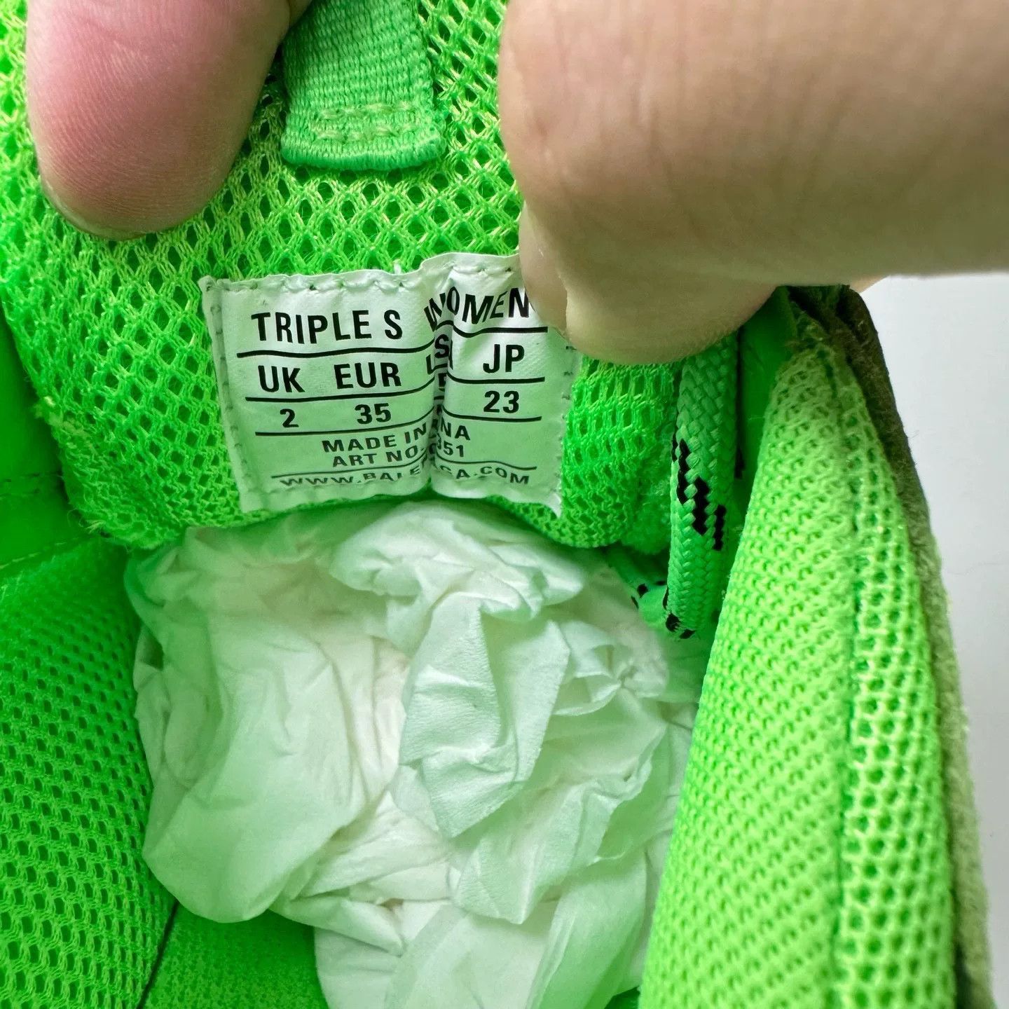 Balenciaga Balenciaga Triple Green Sneakers Size US 4 / IT 34 - 6 Thumbnail