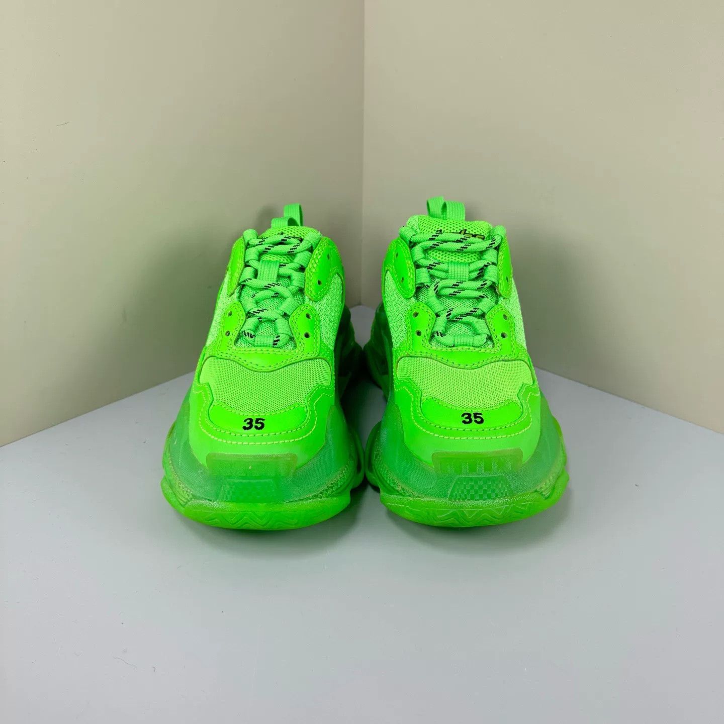 Balenciaga Balenciaga Triple Green Sneakers Size US 4 / IT 34 - 2 Thumbnail