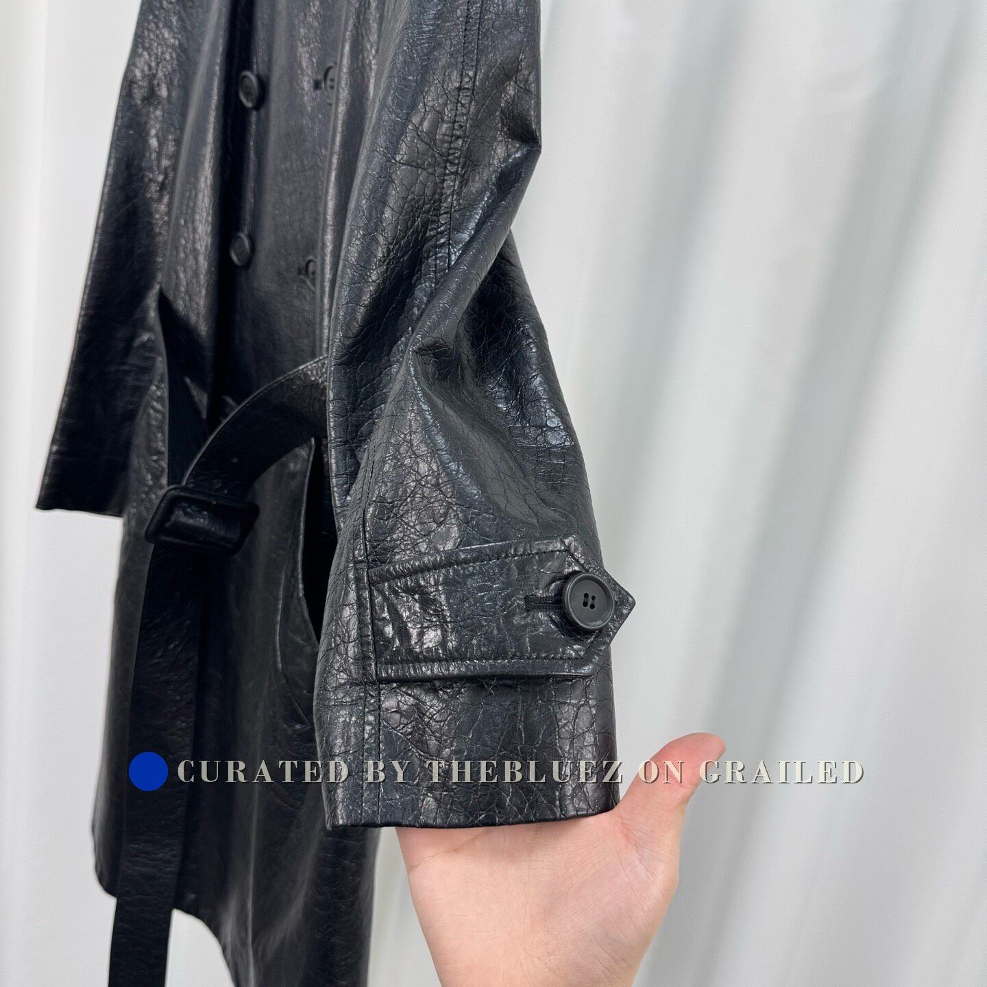 Miu Miu Miu Miu Black Double-Breasted Trench Coat Size S / US 4 / IT 40 - 4 Thumbnail