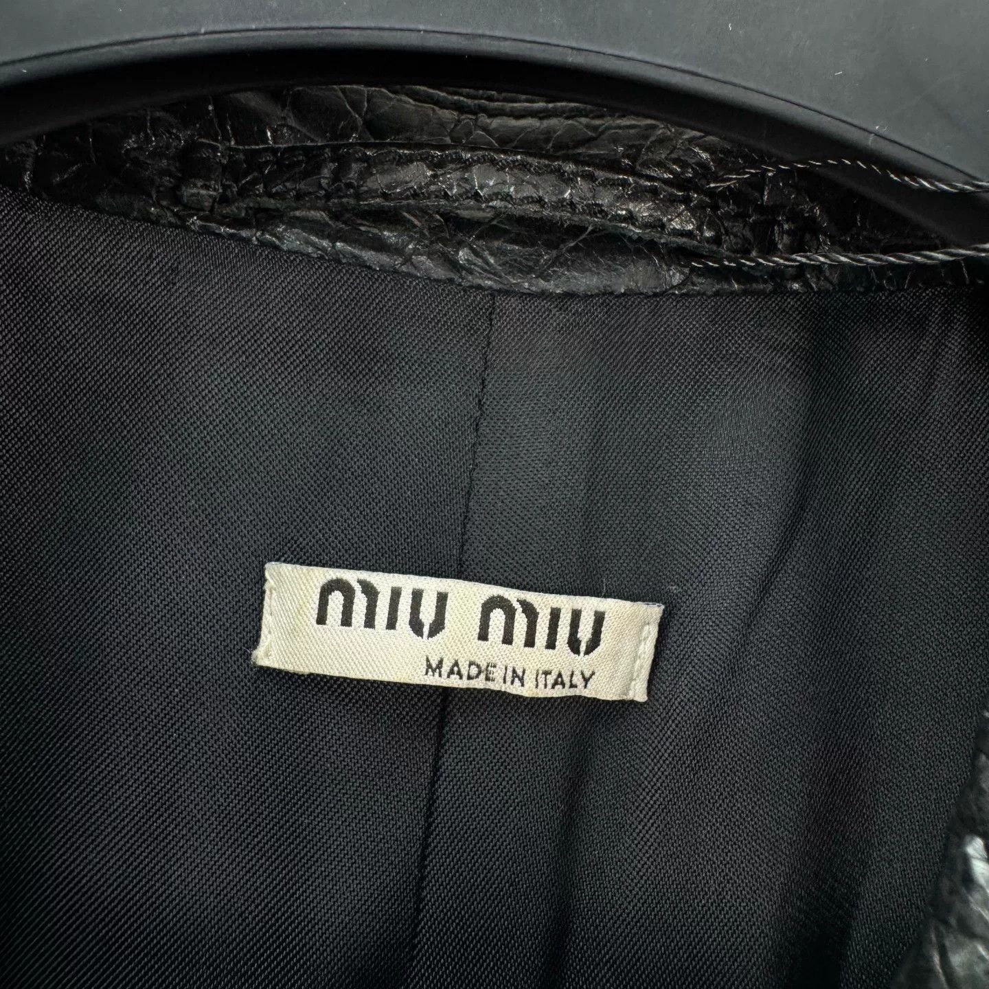 Miu Miu Miu Miu Black Double-Breasted Trench Coat Size S / US 4 / IT 40 - 6 Thumbnail