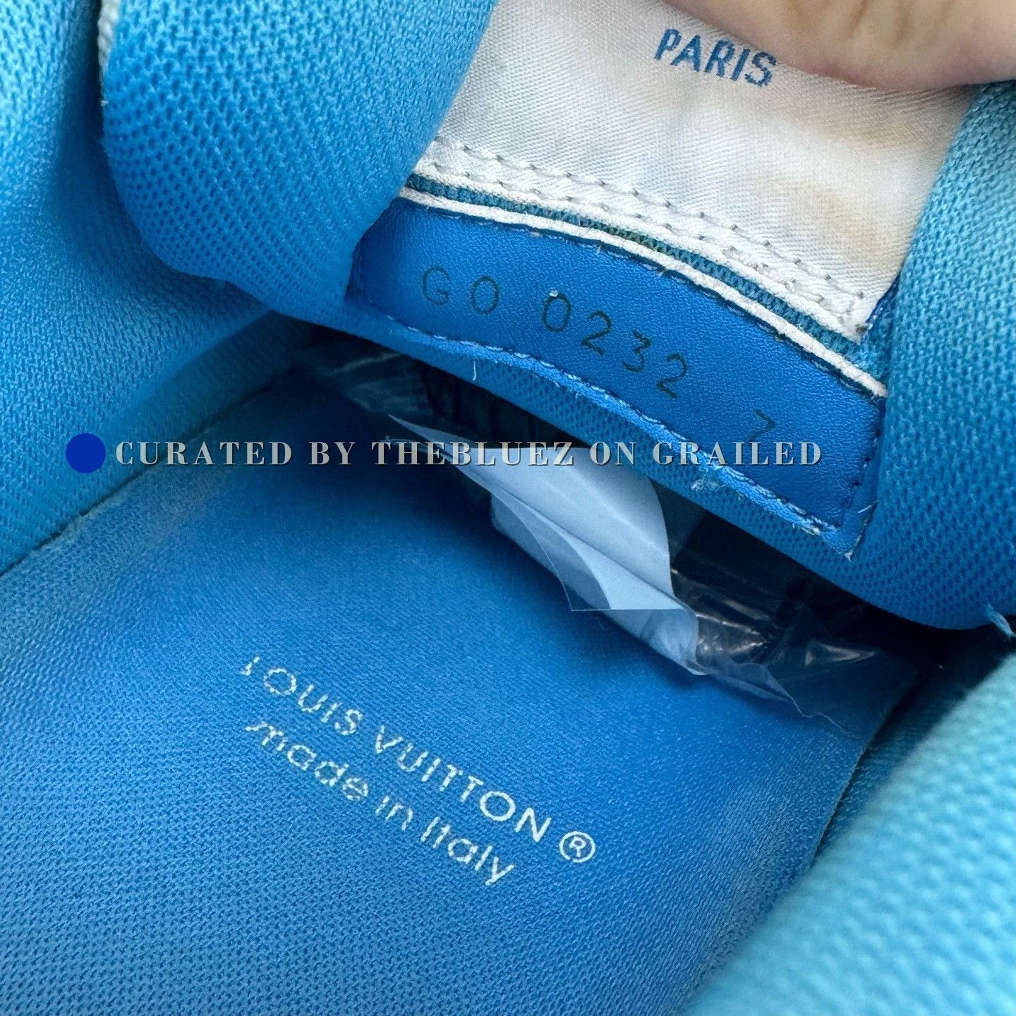 Louis Vuitton Louis Vuitton White Blue Trainer Sneakers Size US 7 / EU 40 - 6 Thumbnail