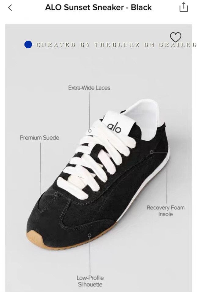 Alo Yoga Alo Yoga Sunset Black Sneaker Size US 4.5 / IT 34.5 - 8 Thumbnail