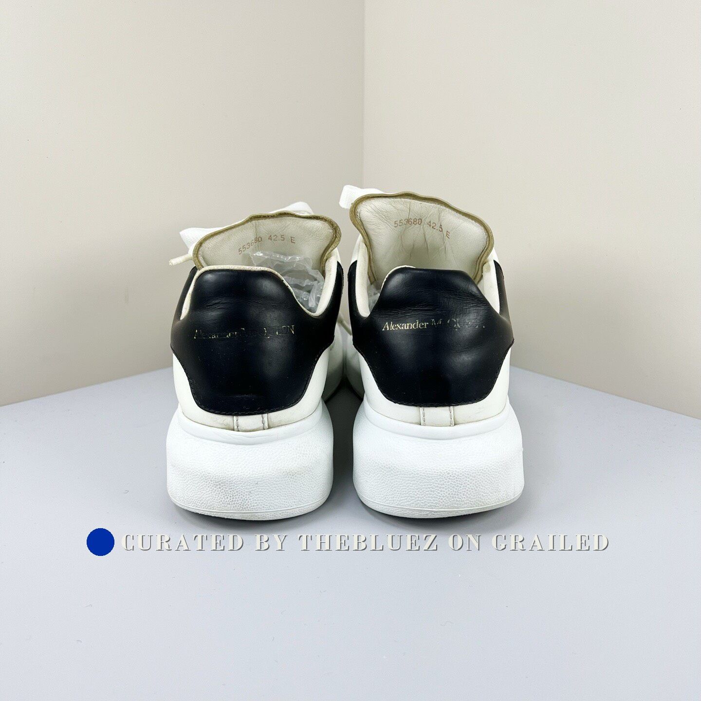 Alexander McQueen Alexander McQueen Black Tail Sneakers Size US 9.5 / EU 42-43 - 3 Thumbnail