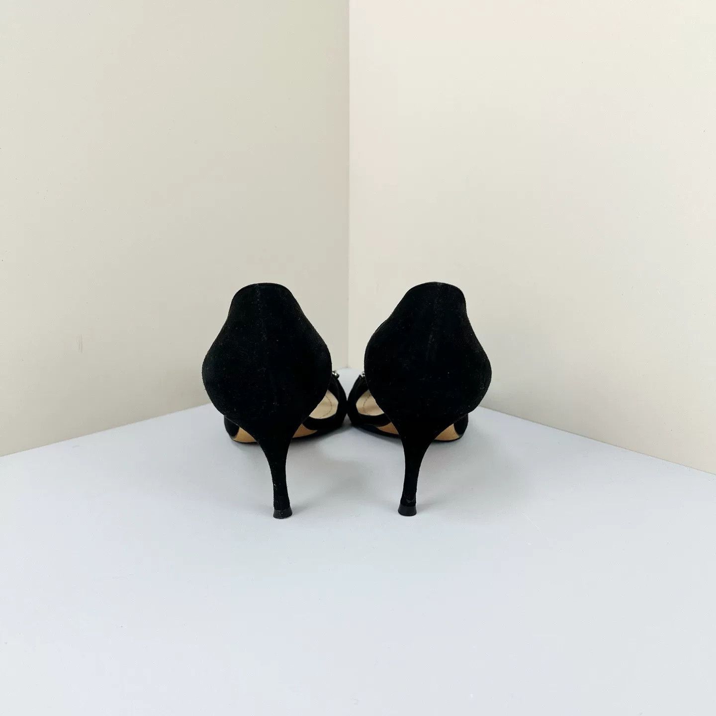 Dior Dior Runway Black Rhinestone Heels Size US 6.5 / IT 36.5 - 3 Thumbnail