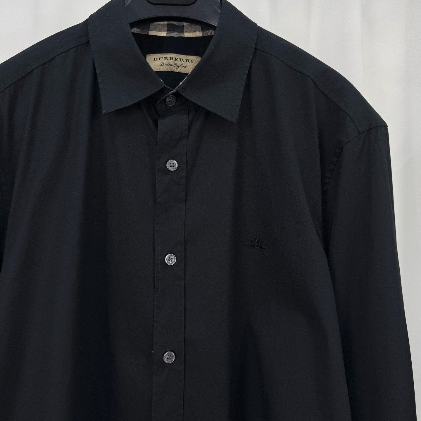 Burberry Burberry Embroidered Knight Check Shirt Size US L / EU 52-54 / 3 - 3 Thumbnail