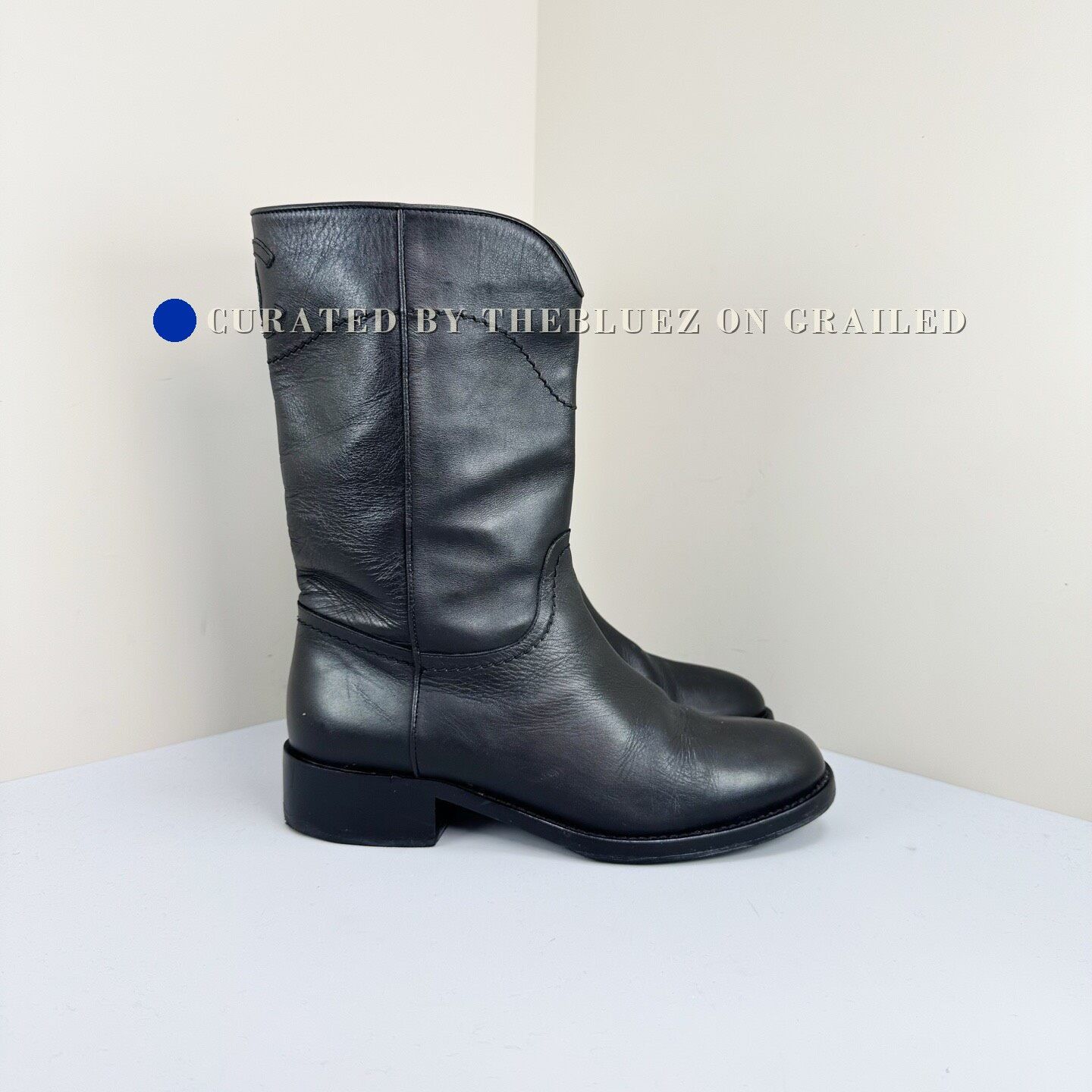 Chanel Chanel Double C Black Logo Short Boots Size US 5.5 / IT 35.5 - 4 Thumbnail