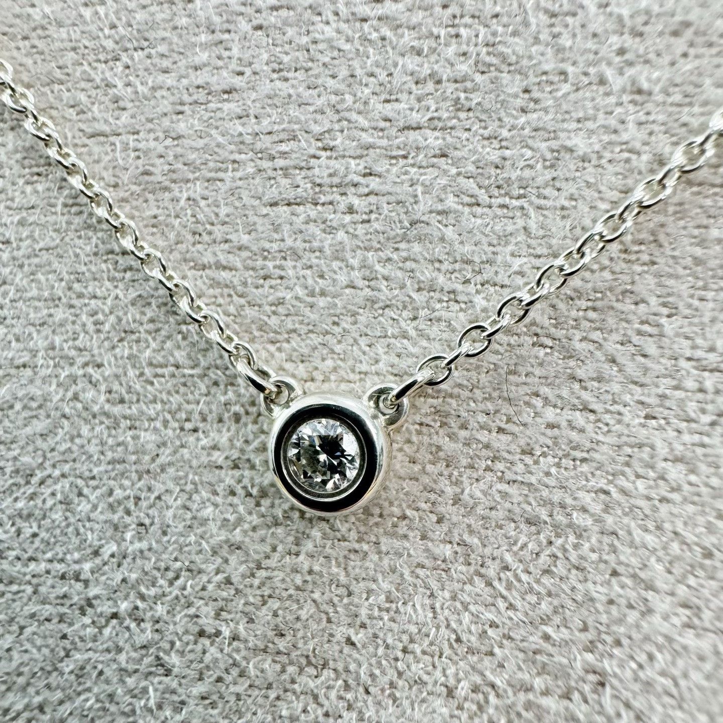 Tiffany & Co. Tiffany Peretti Single Diamond Necklace Size ONE SIZE - 3 Thumbnail
