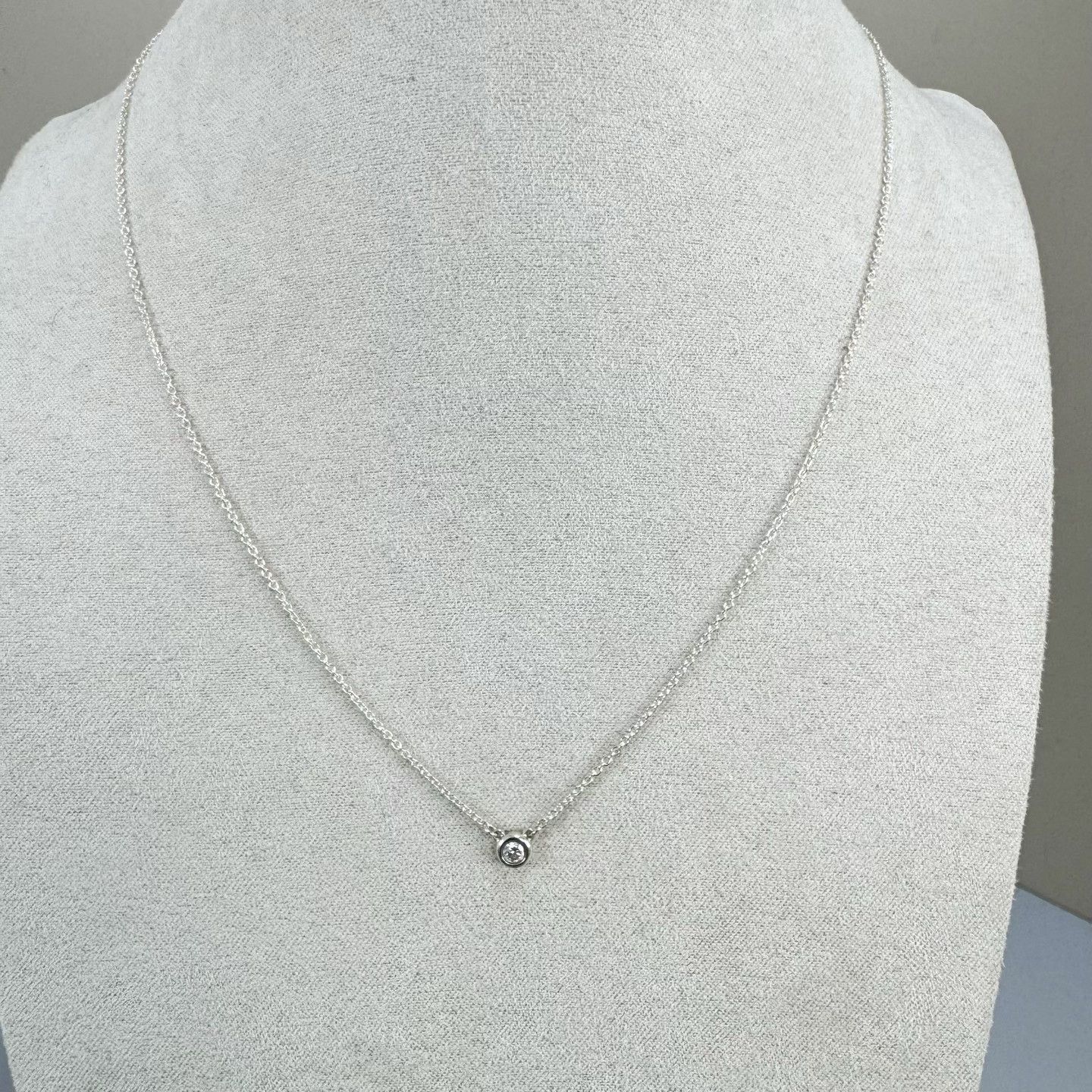 Tiffany & Co. Tiffany Peretti Single Diamond Necklace Size ONE SIZE - 2 Thumbnail