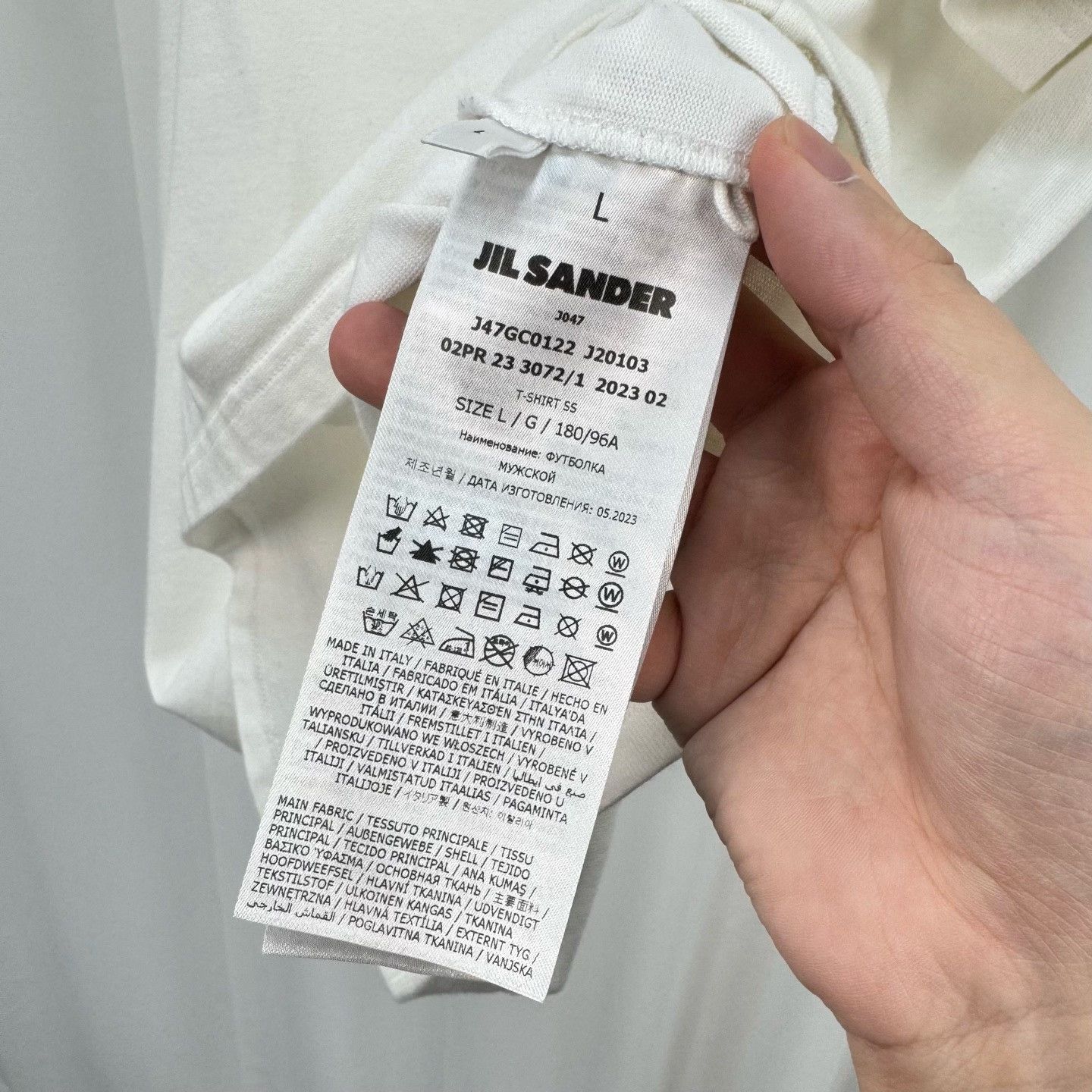 Jil Sander Jil Sander Printed Letter Short-Sleeve Size US L / EU 52-54 / 3 - 6 Thumbnail