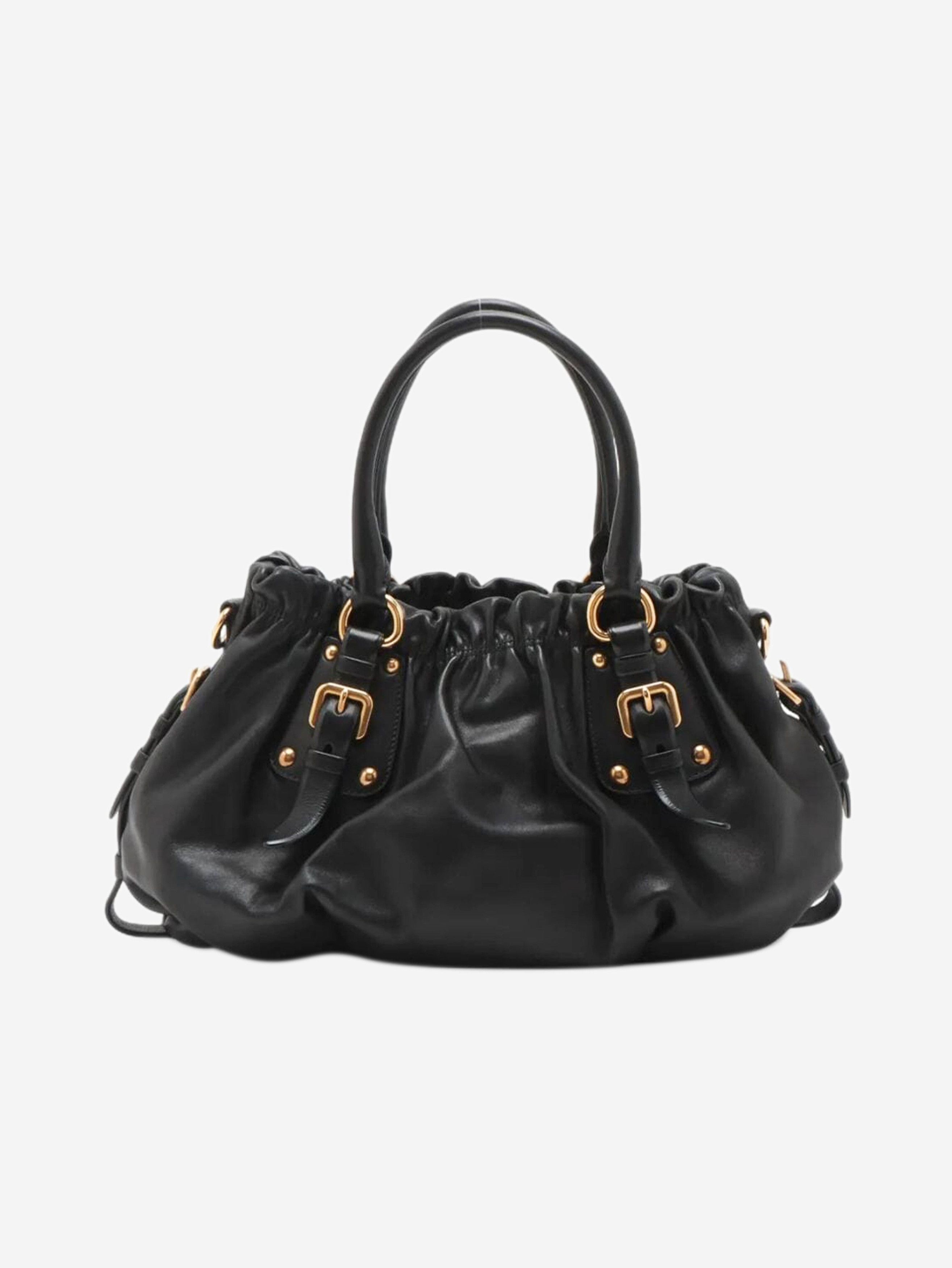 Prada Black leather 2way bag Size ONE SIZE - 2 Thumbnail