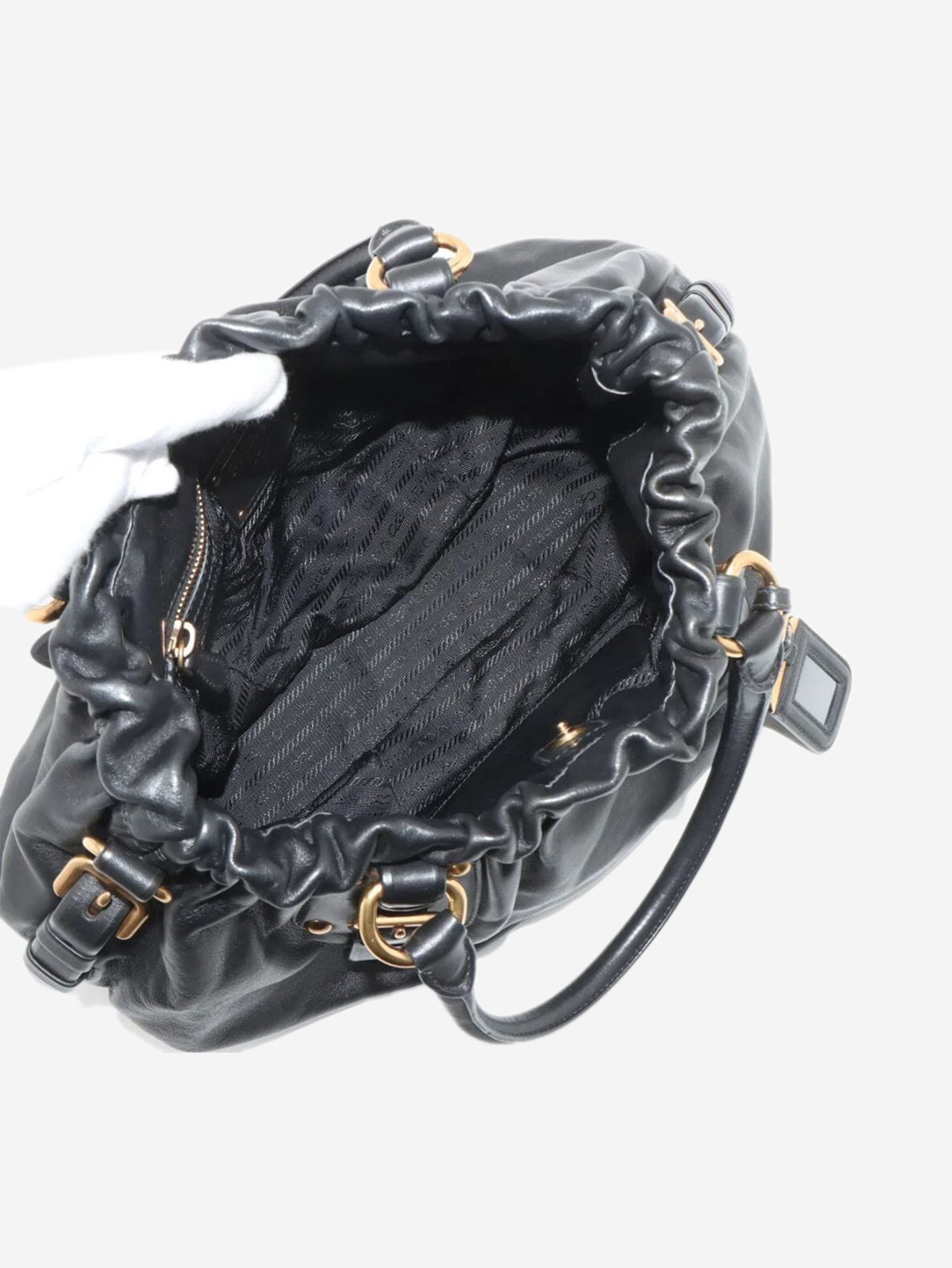 Prada Black leather 2way bag Size ONE SIZE - 8 Thumbnail