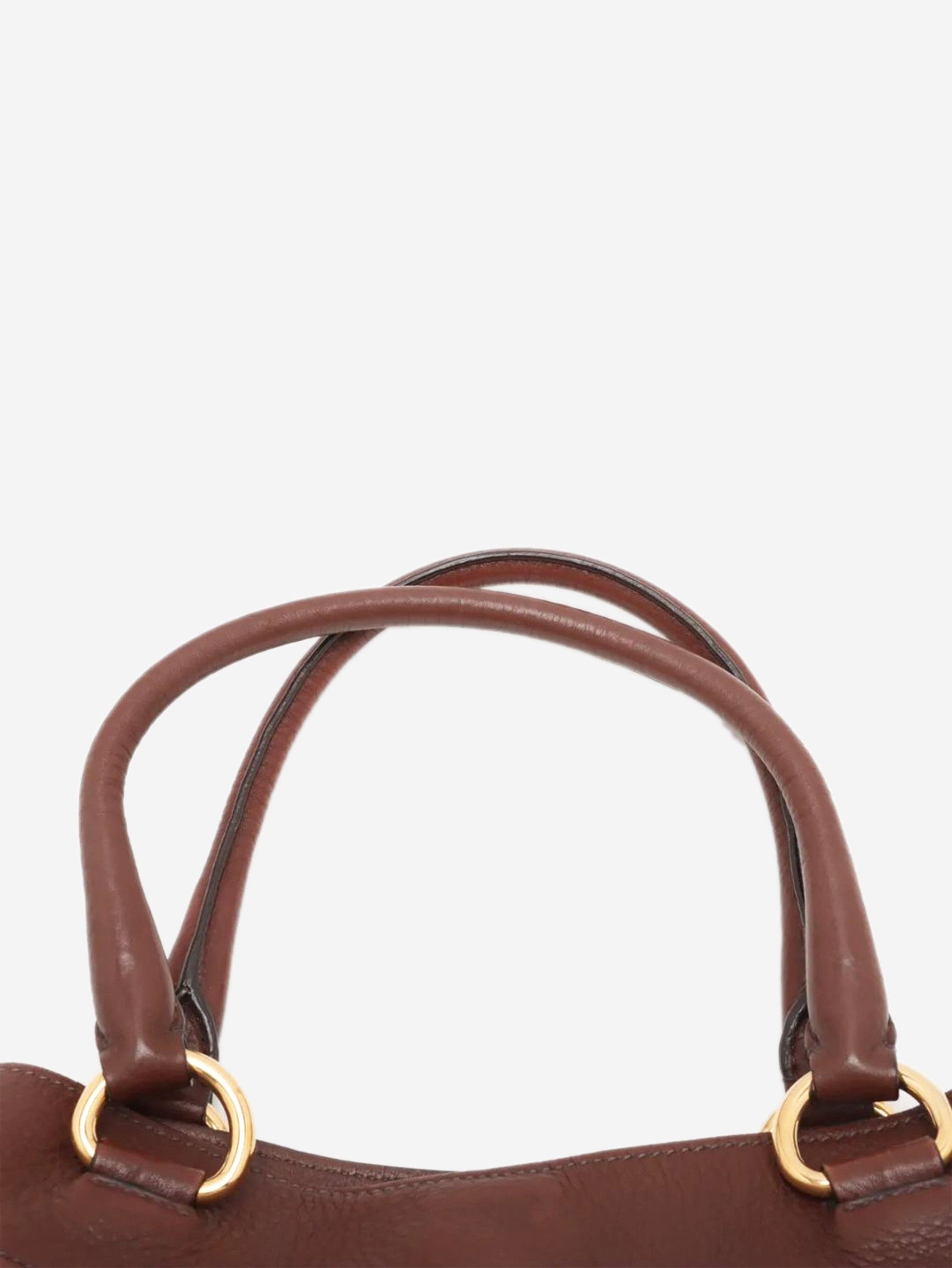 Prada Brown Vitello Daino leather 2way bag Size ONE SIZE - 19 Thumbnail