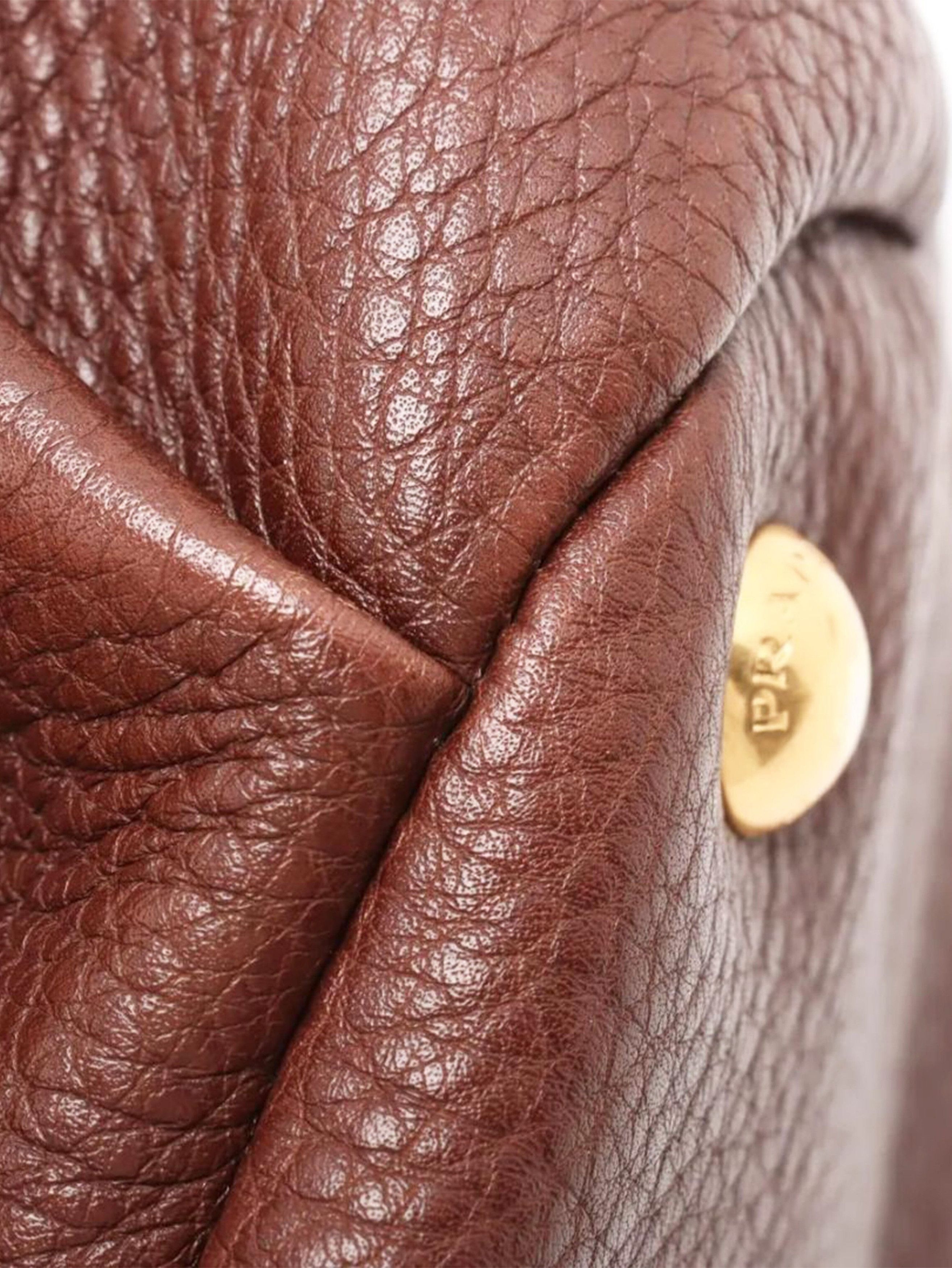 Prada Brown Vitello Daino leather 2way bag Size ONE SIZE - 10 Thumbnail
