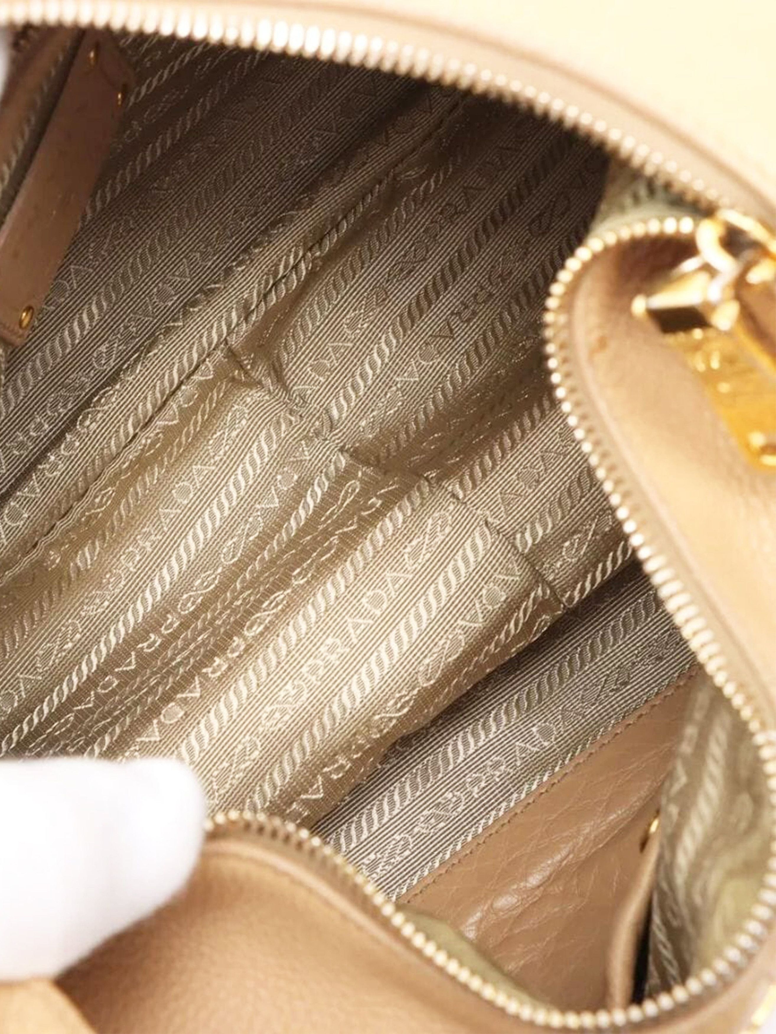 Prada Beige leather shoulder bag Size ONE SIZE - 7 Thumbnail
