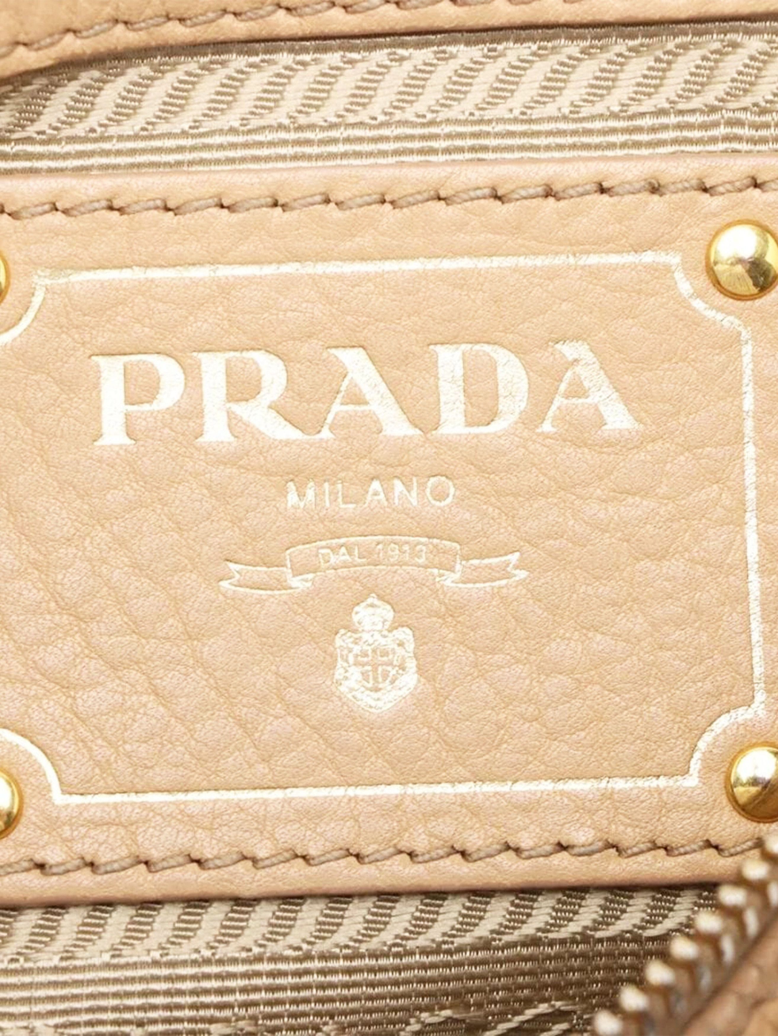 Prada Beige leather shoulder bag Size ONE SIZE - 9 Thumbnail