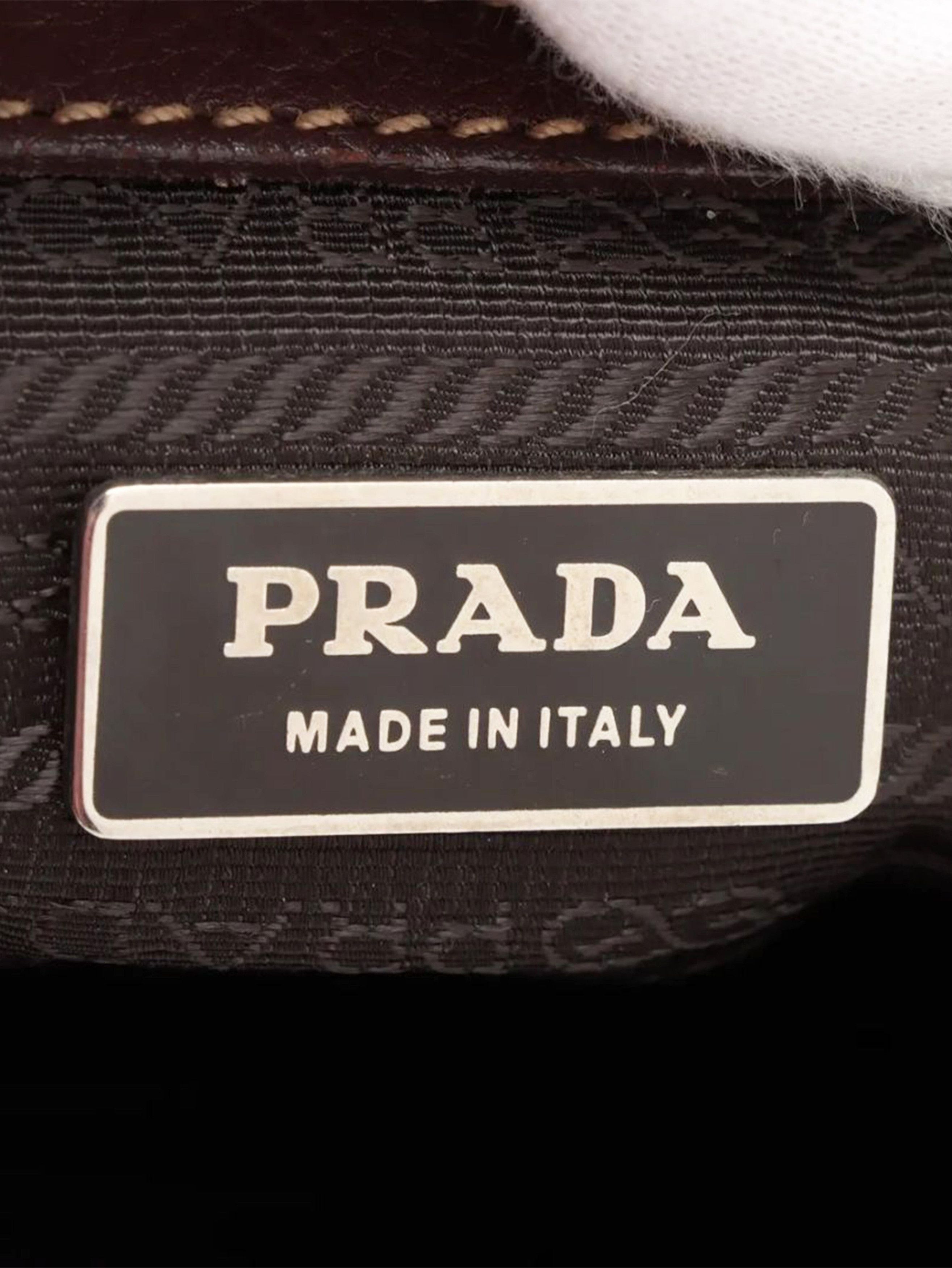Prada Brown Vitello Daino leather shoulder bag Size ONE SIZE - 9 Thumbnail