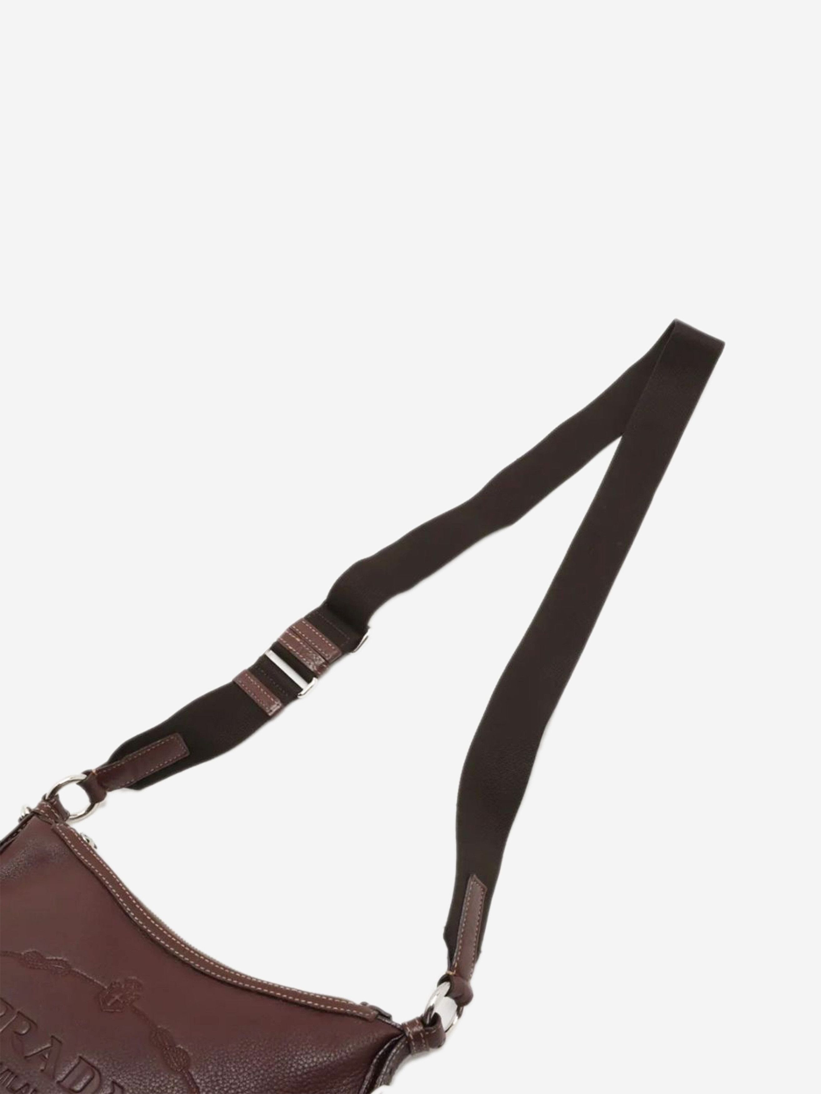 Prada Brown Vitello Daino leather shoulder bag Size ONE SIZE - 12 Thumbnail