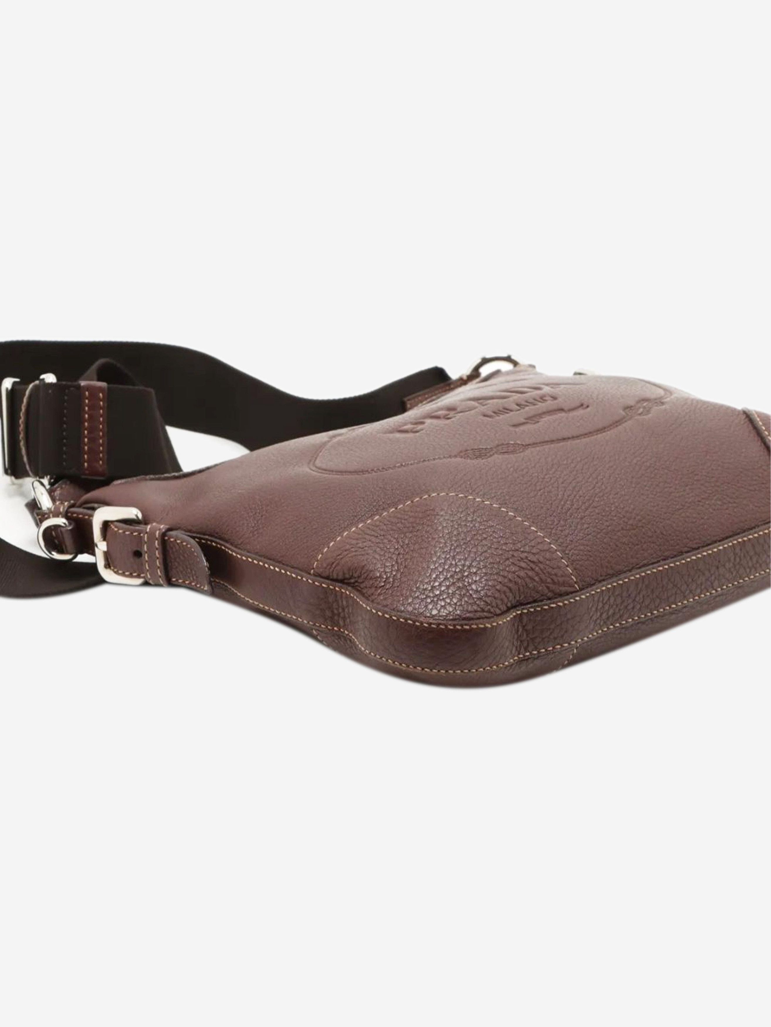 Prada Brown Vitello Daino leather shoulder bag Size ONE SIZE - 13 Thumbnail